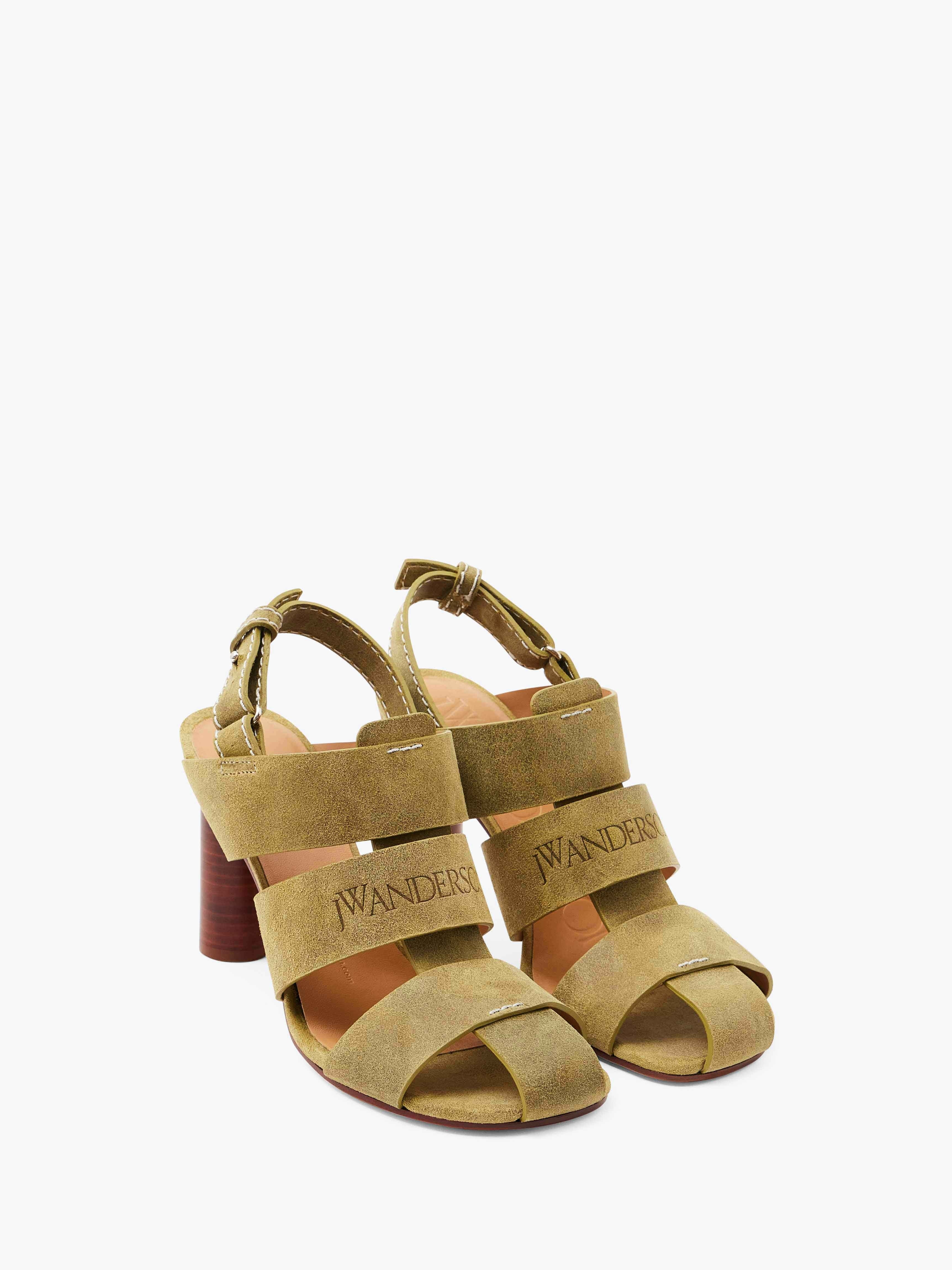 SUEDE HEELED FISHERMAN SANDALS - 2