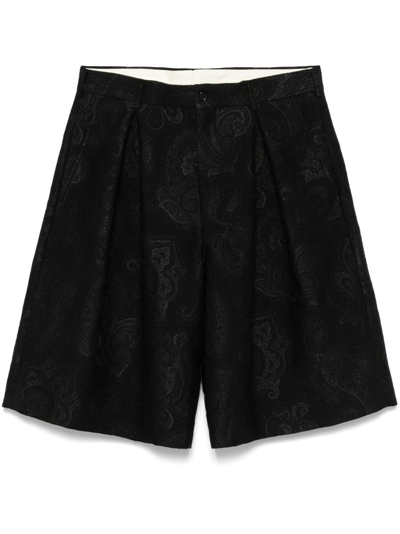 paisley-jacquard shorts 1