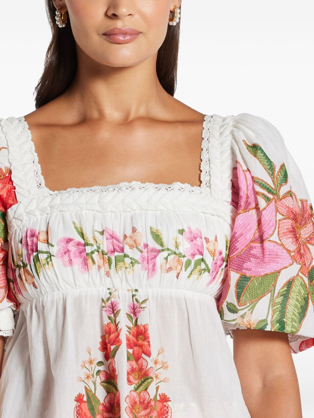 floral-print top - 4