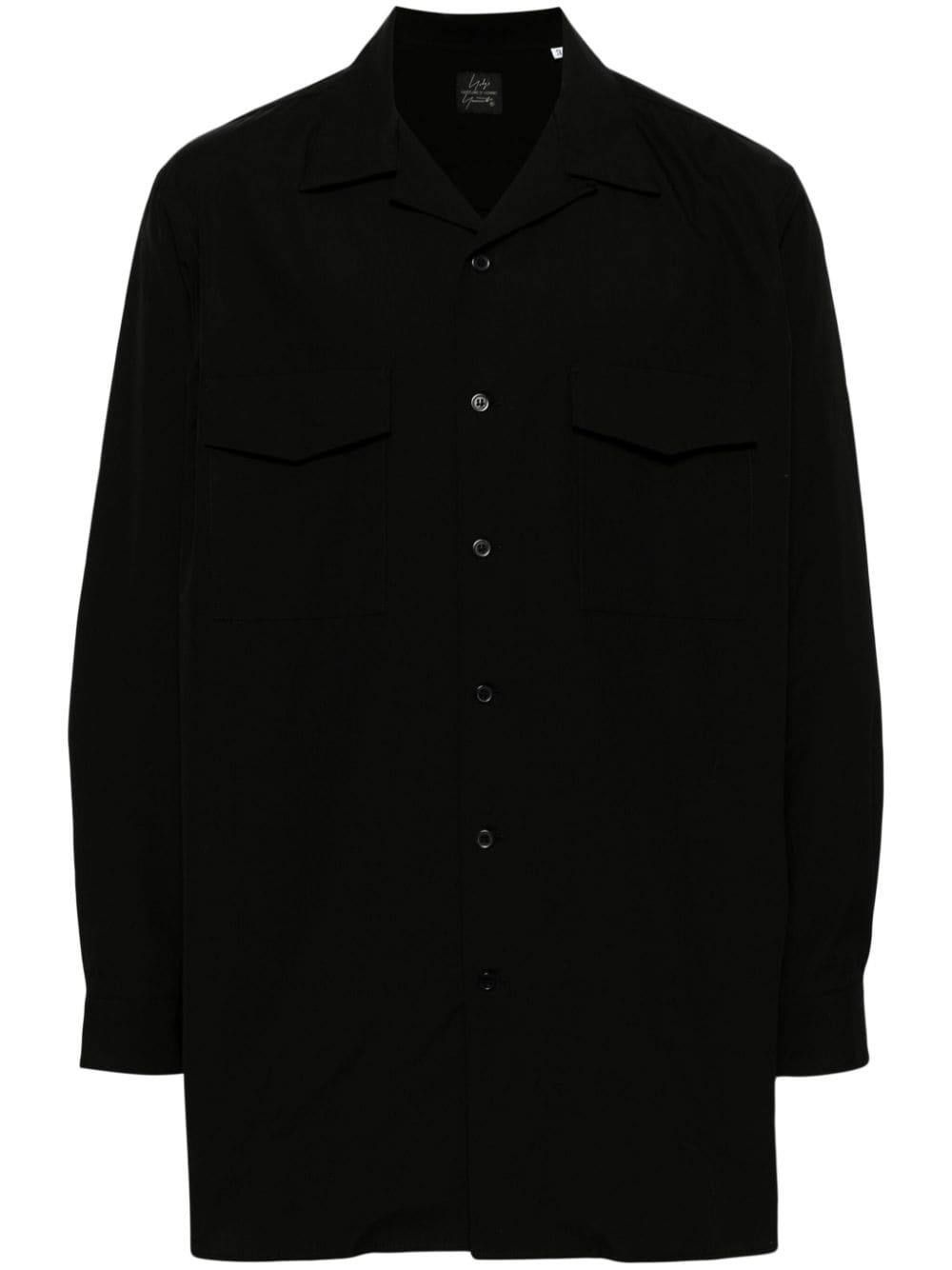 cuban-collar cotton shirt - 1