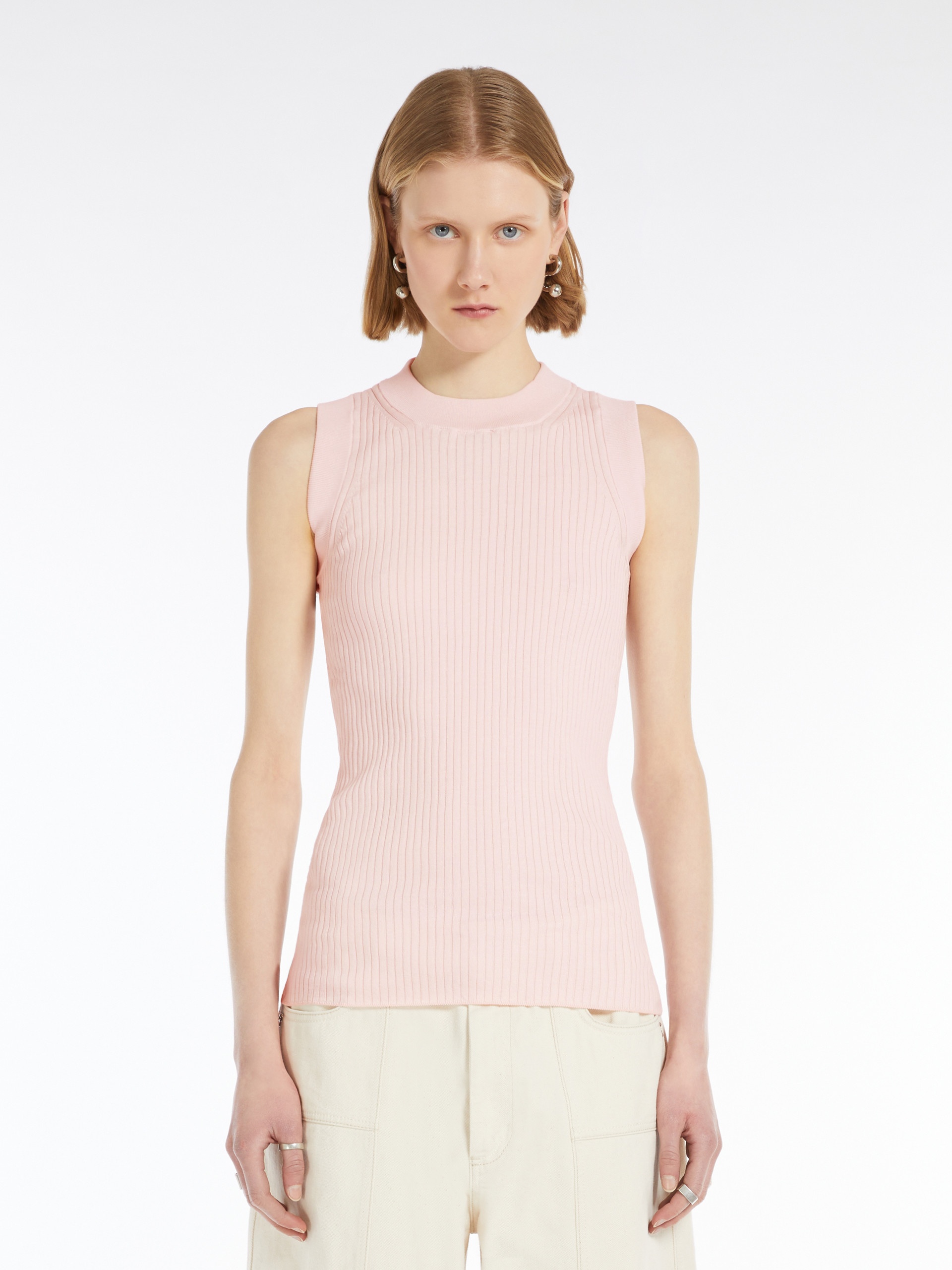 TIONE Ribbed cotton tank top - 3