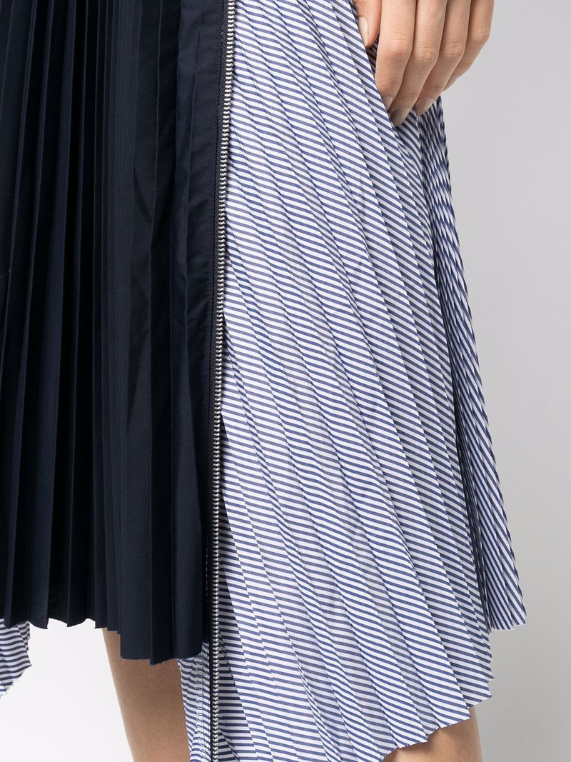 high-waisted panelled pleat skirt 5