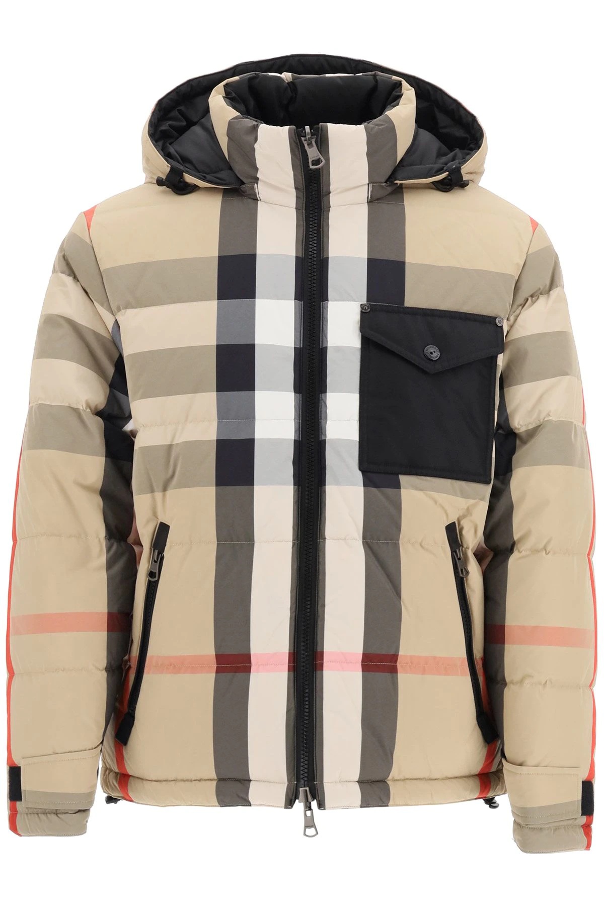 RUTHLAND REVERSIBLE SHORT DOWN JACKET IN RECYCLED NYLON - 1