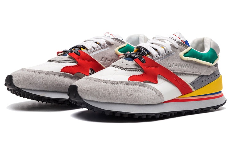 (WMNS) Li-Ning 001 'Grey Green Yellow' AGCP382-1 - 3