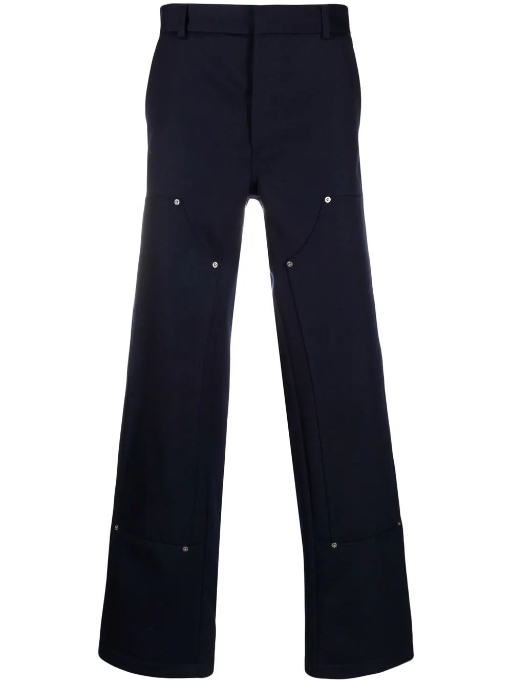 Workmen multiple-pocket straight-leg trousers - 1