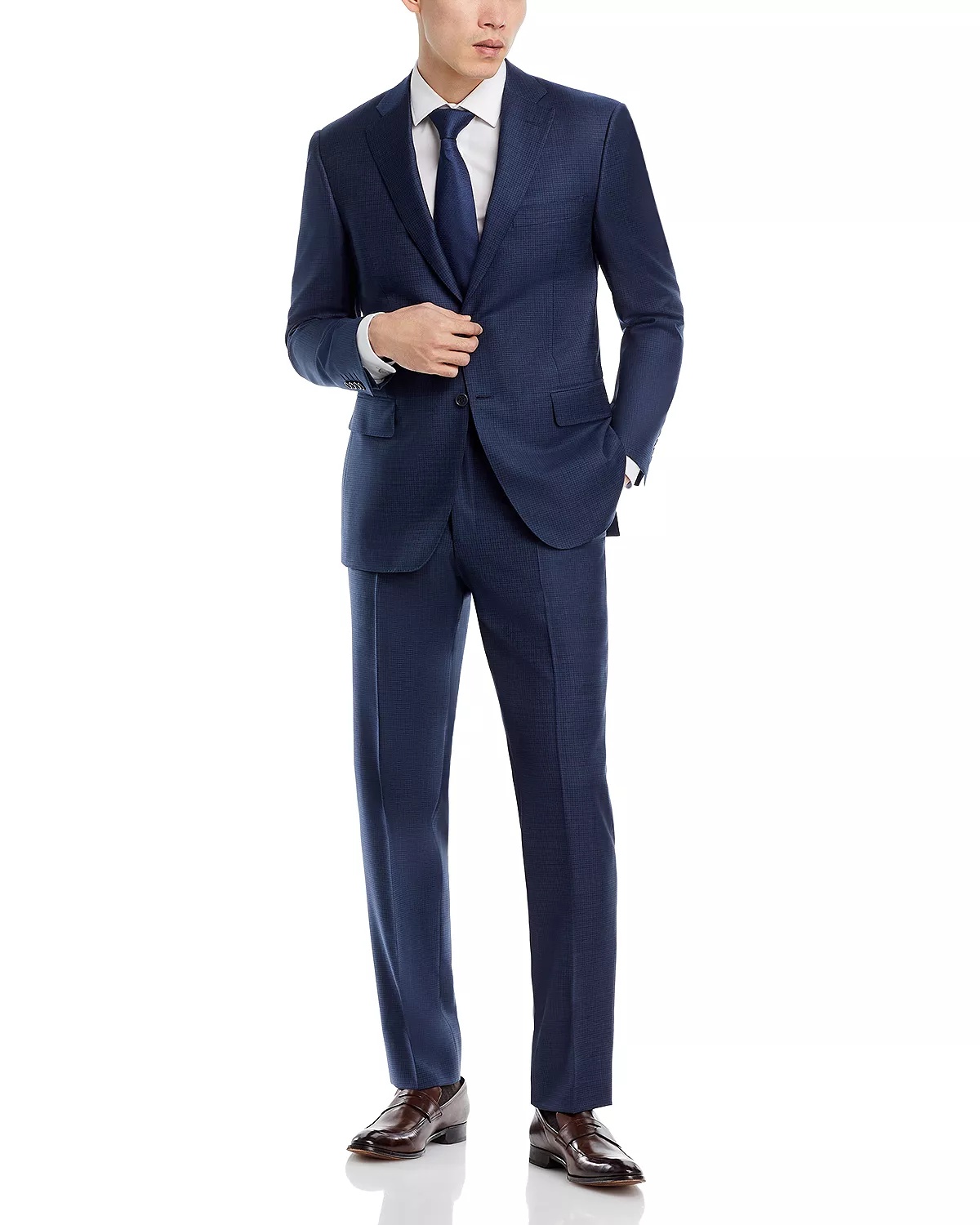 Siena Sharkskin Micro Check Classic Fit Suit - 2