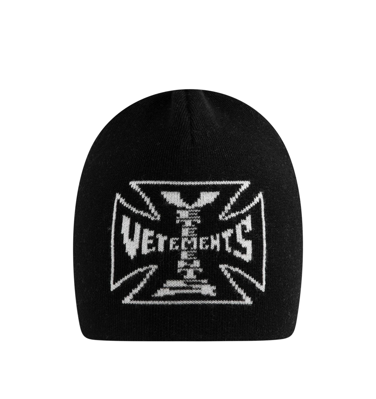 BIKER CROSS LOGO BEANIE - 1