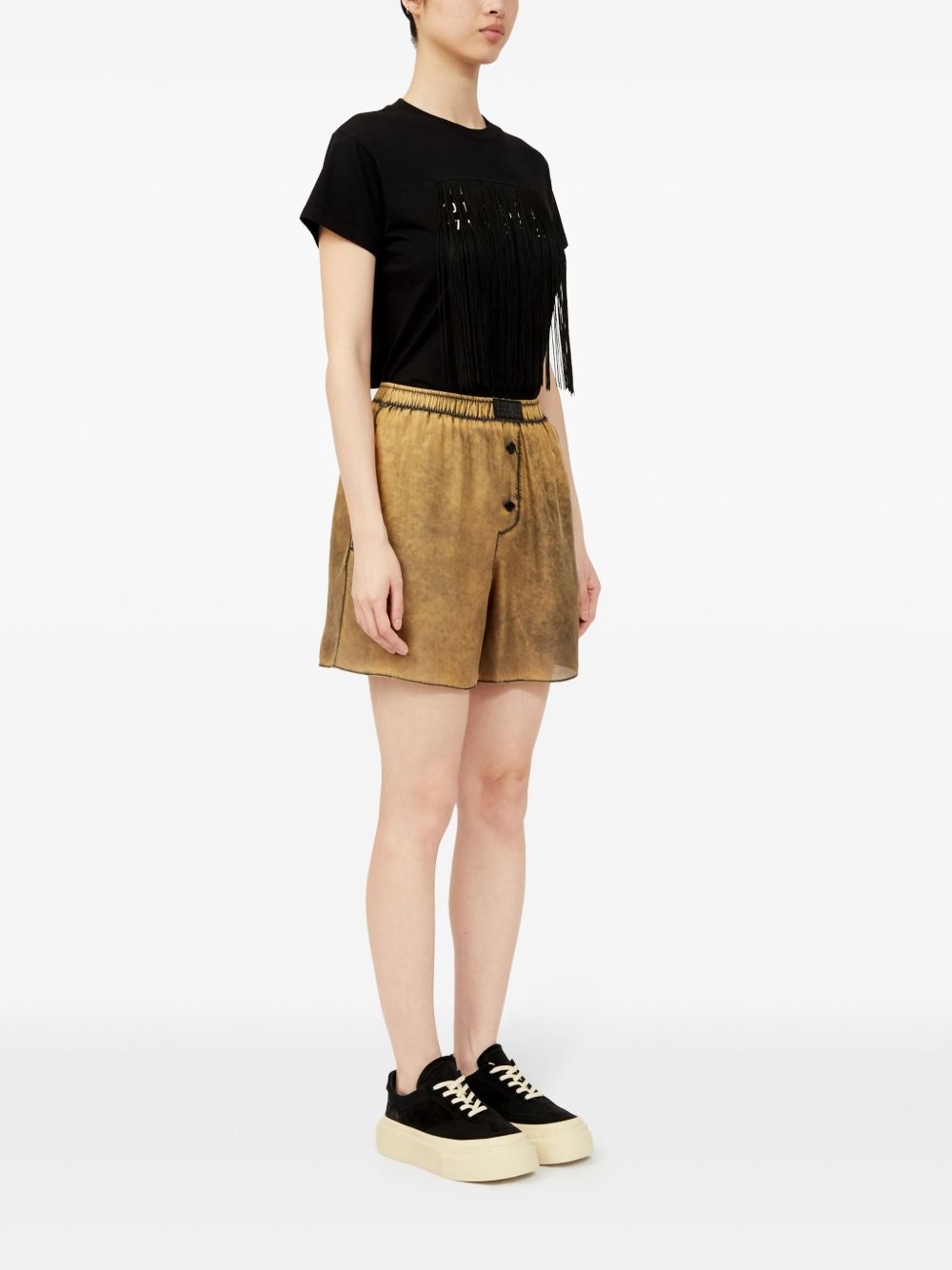distressed-finish shorts - 3