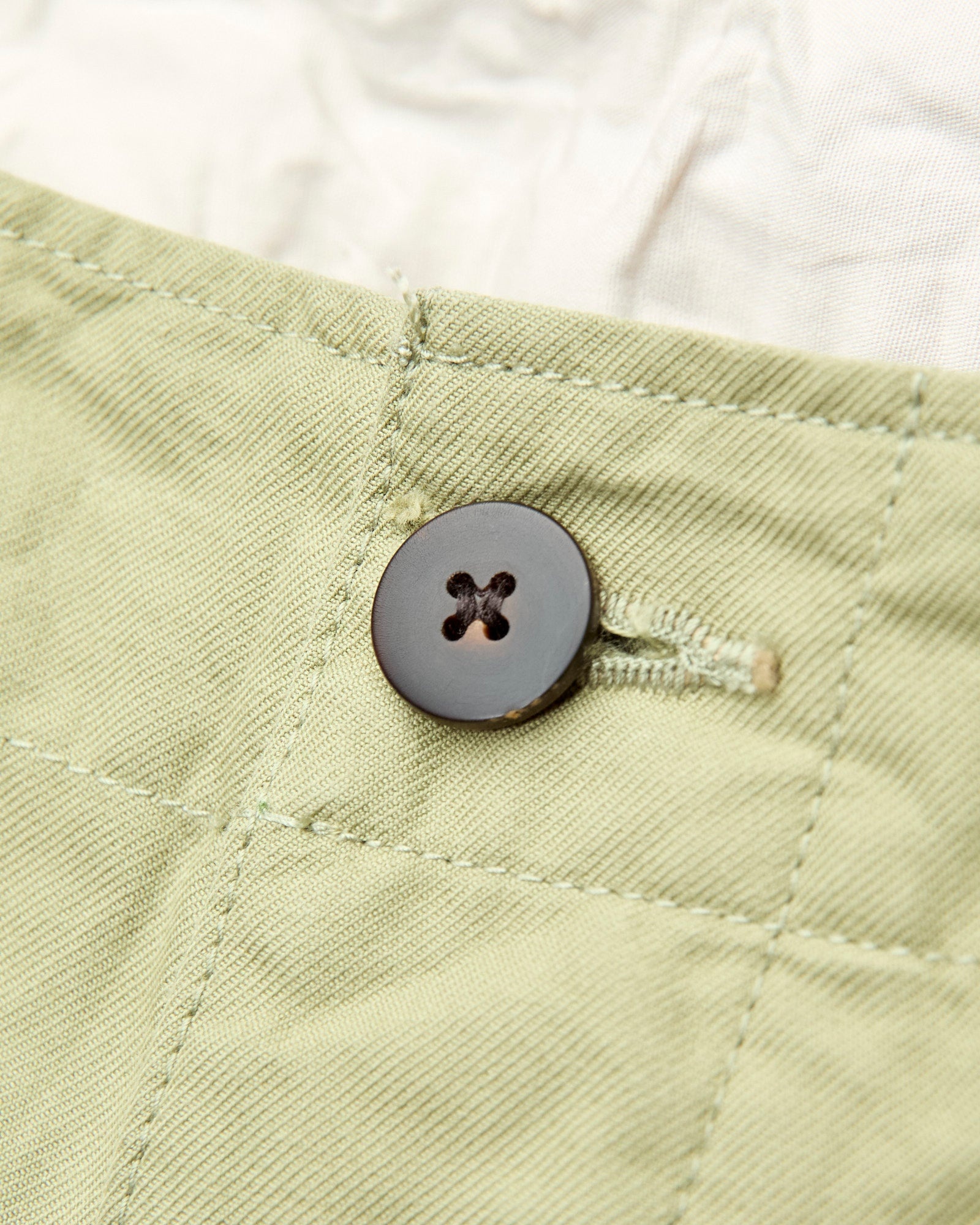 Wide Chino Pants in Light Green - 6