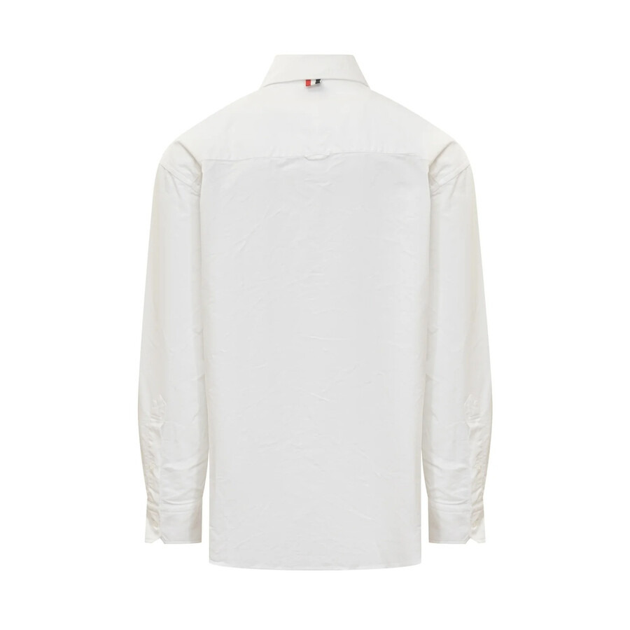 Thom Browne Oversized Long Sleeve Shirt W/Halo In Oxford - 6
