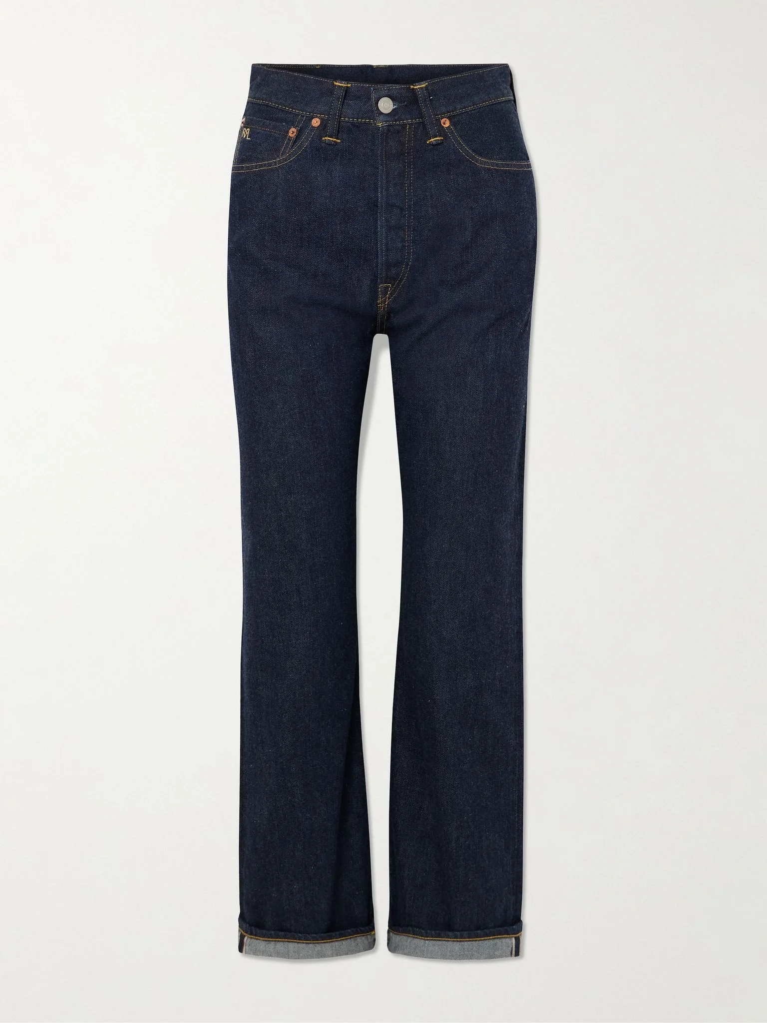 High-rise wide-leg jeans Dark denim - 1