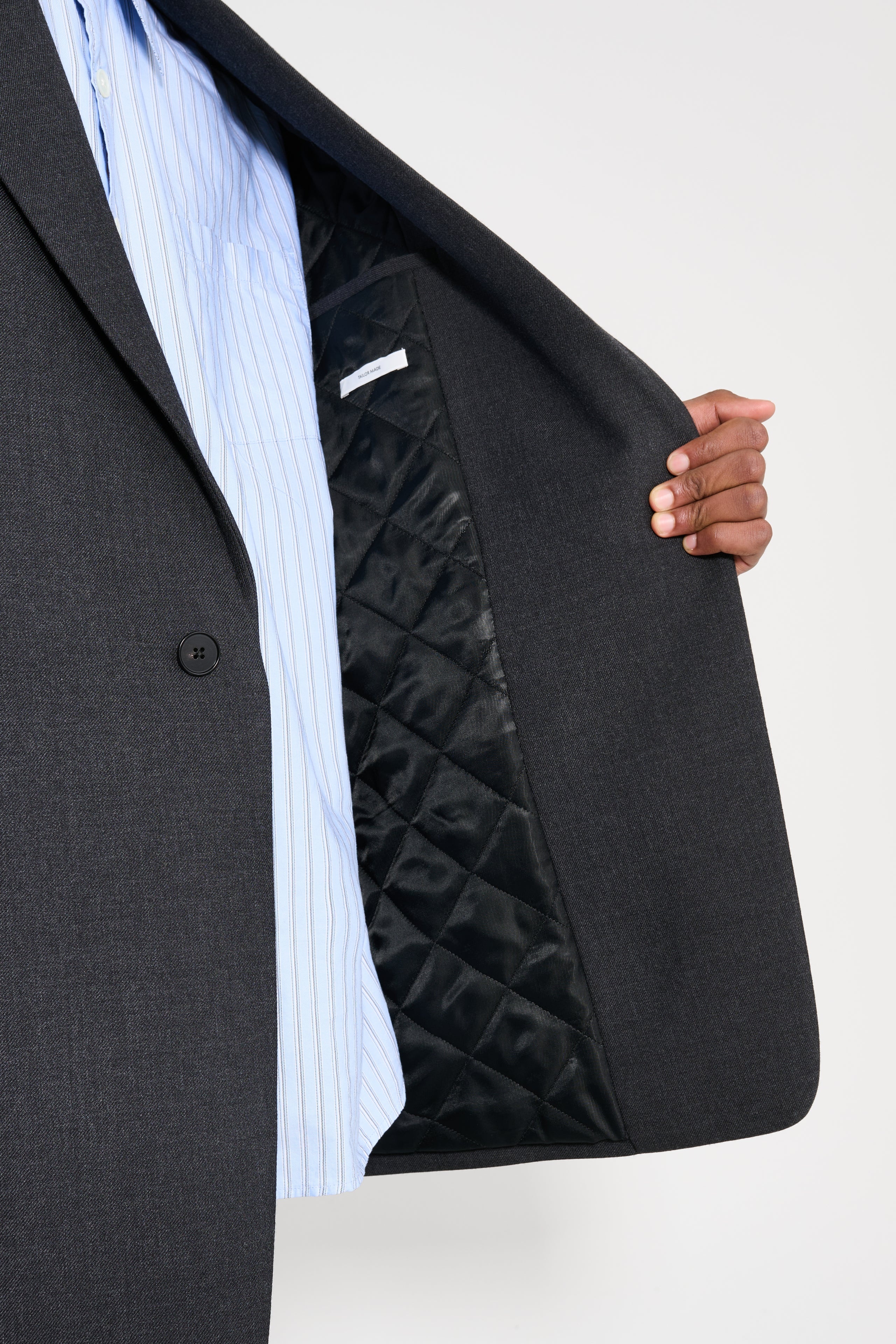 JIL SANDER PADDED SUIT JACKET CHARCOAL - 8