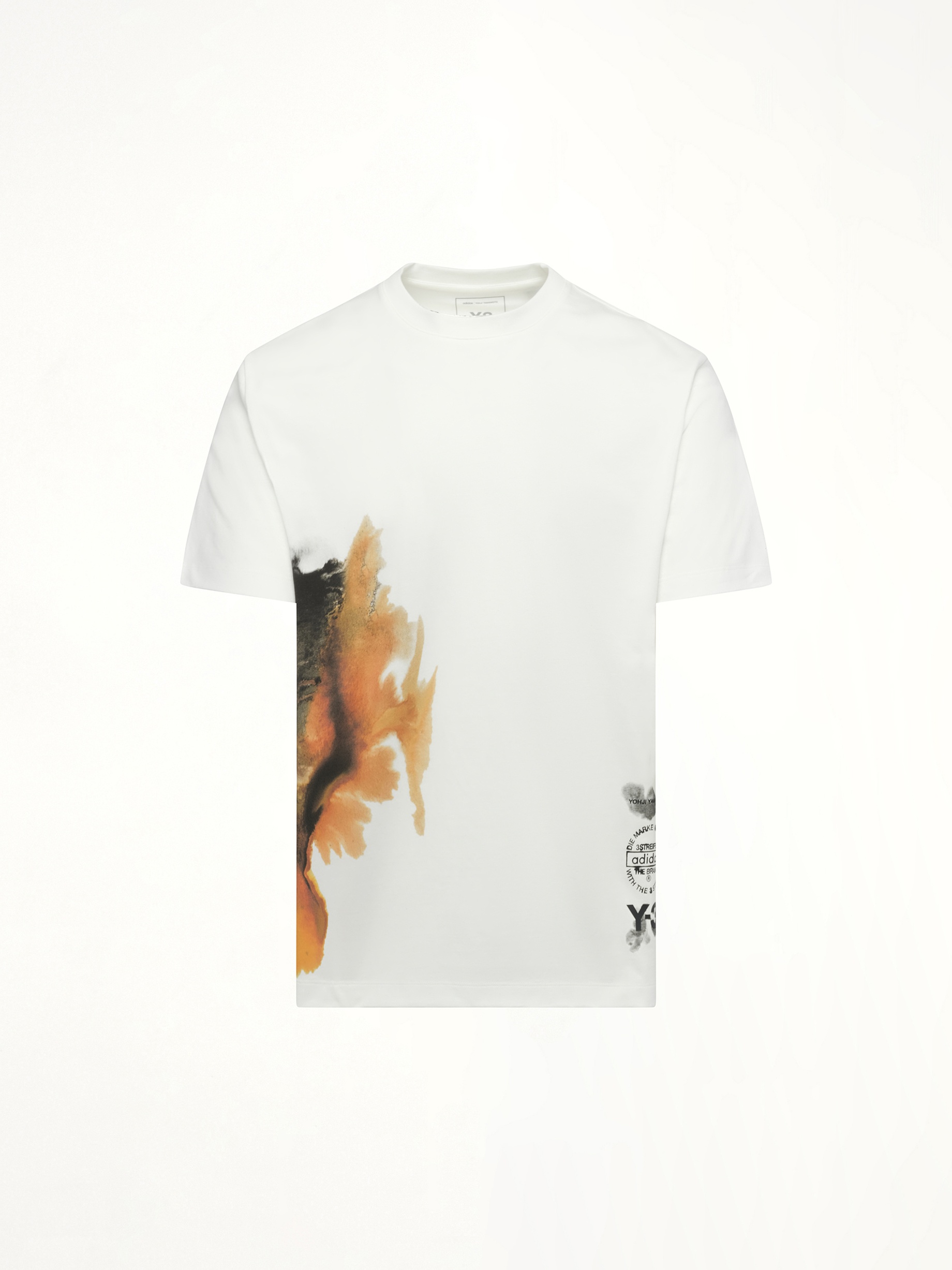 Watercolours Short Sleeve T-Shirt in White - 2