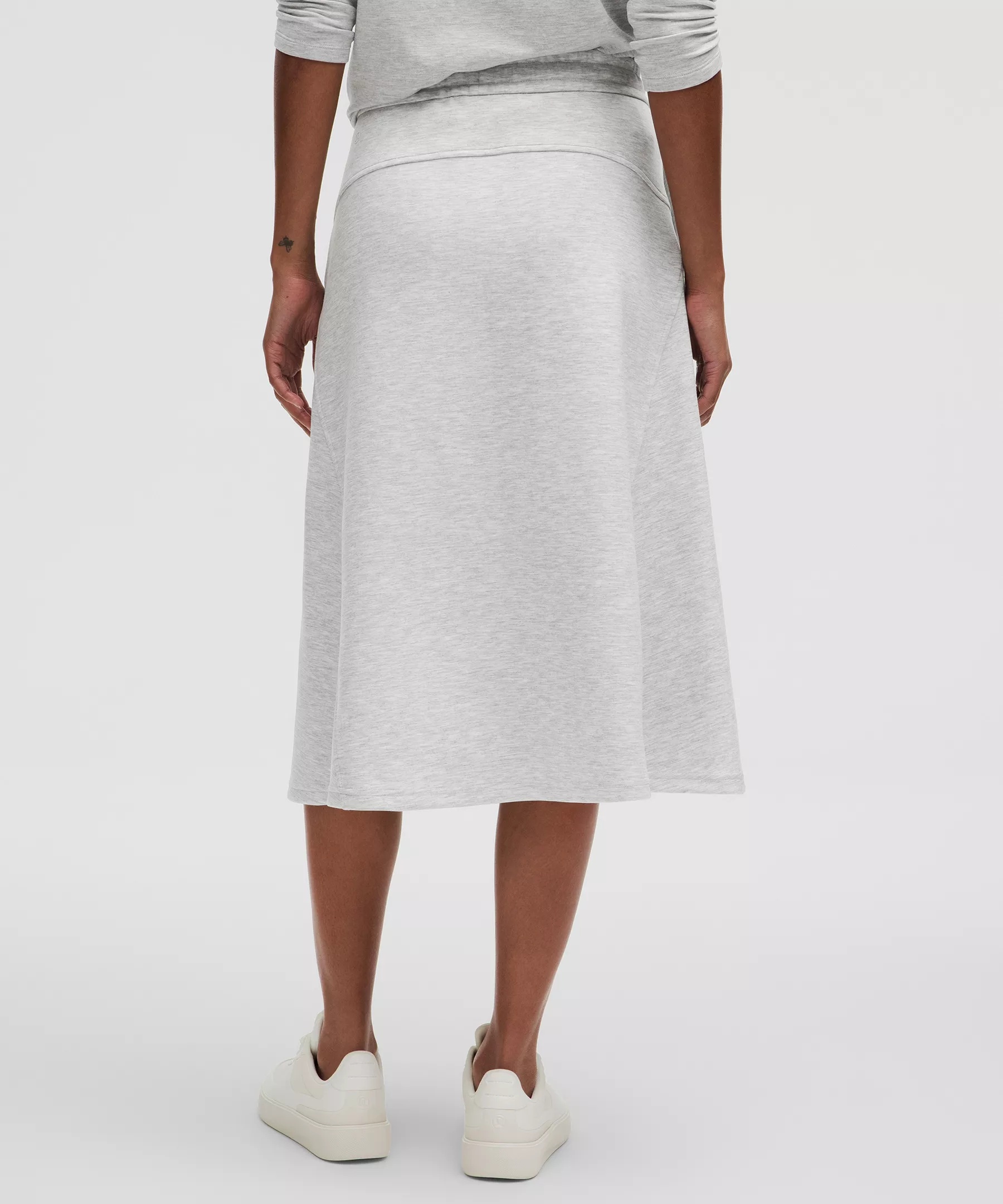 Modal-Blend High-Rise A-Line Midi Skirt - 3