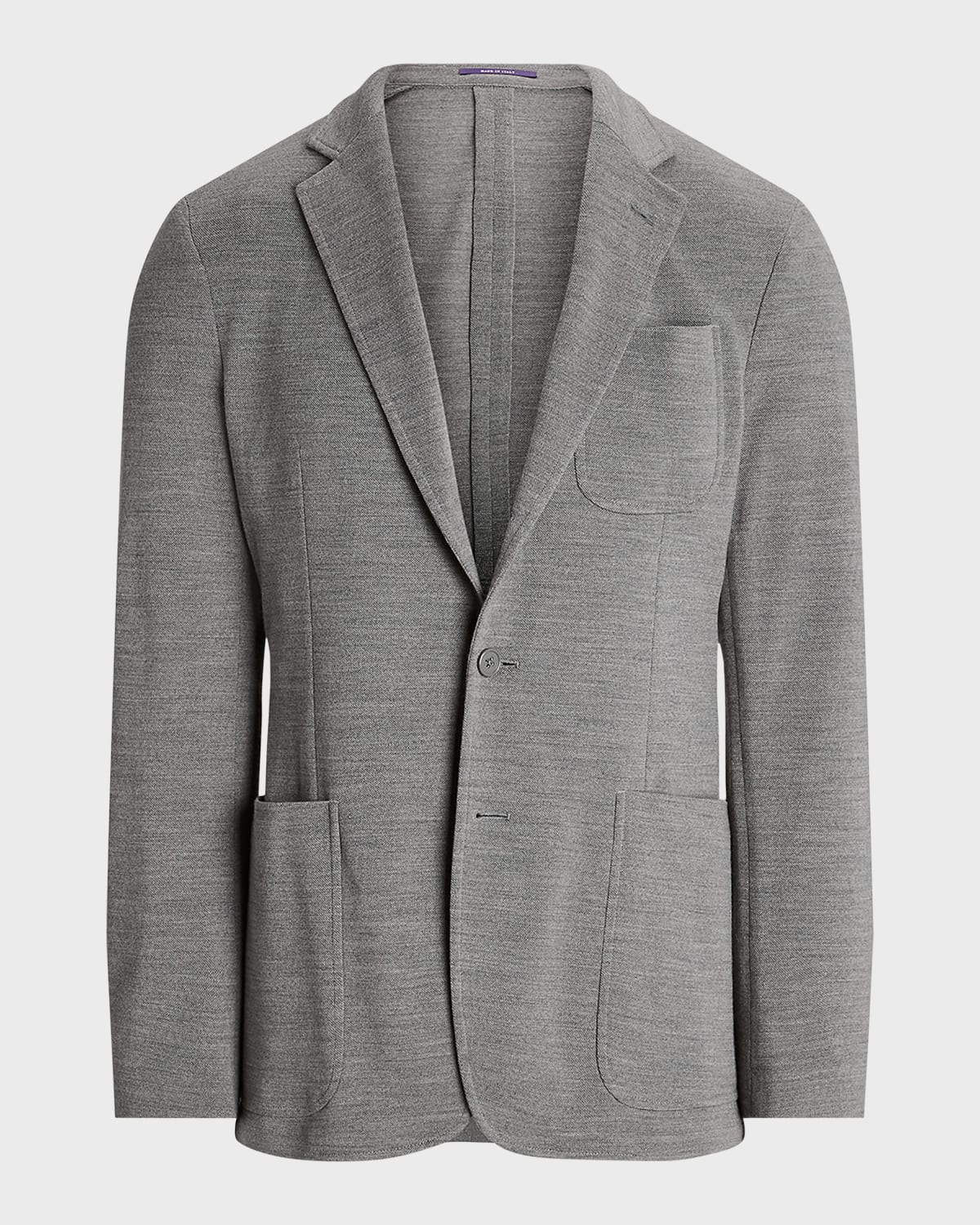 Men's Hadley Hand-Tailored Wool Piqué Blazer - 1