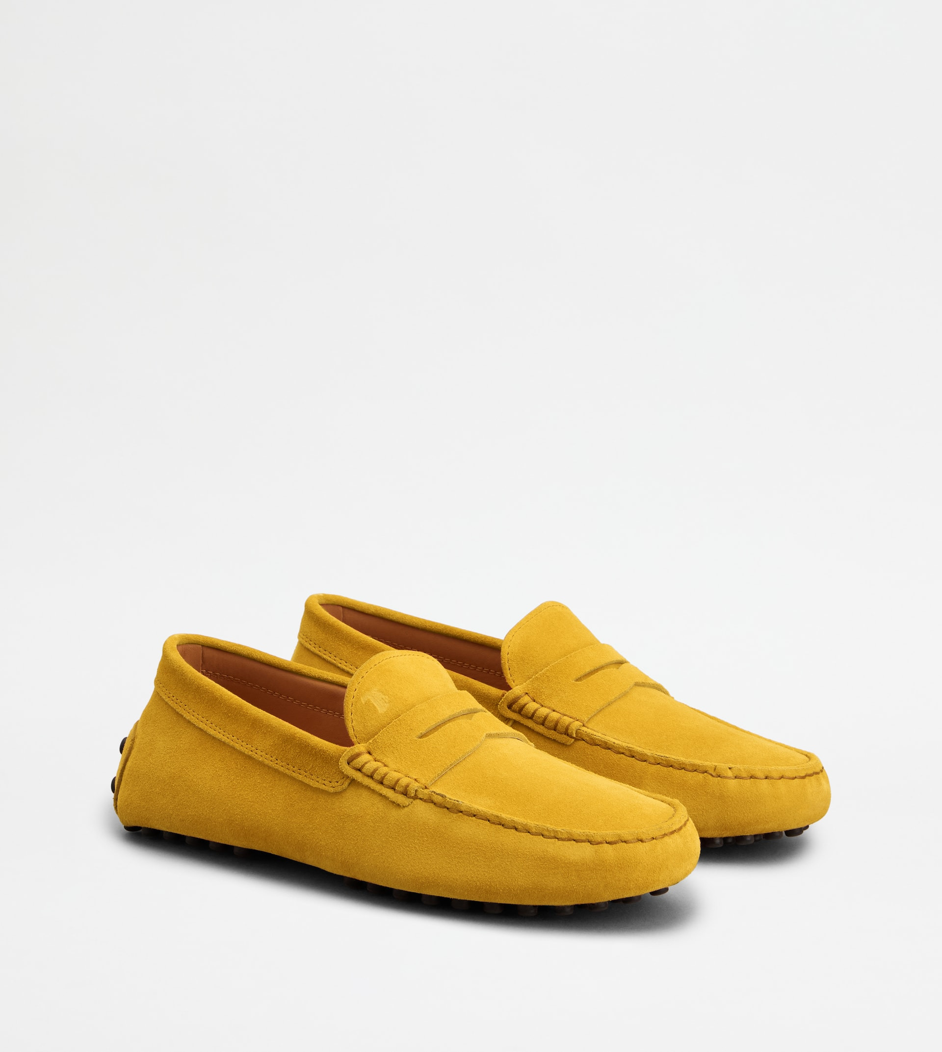 GOMMINO DRIVING SHOES IN SUEDE - YELLOW - 2
