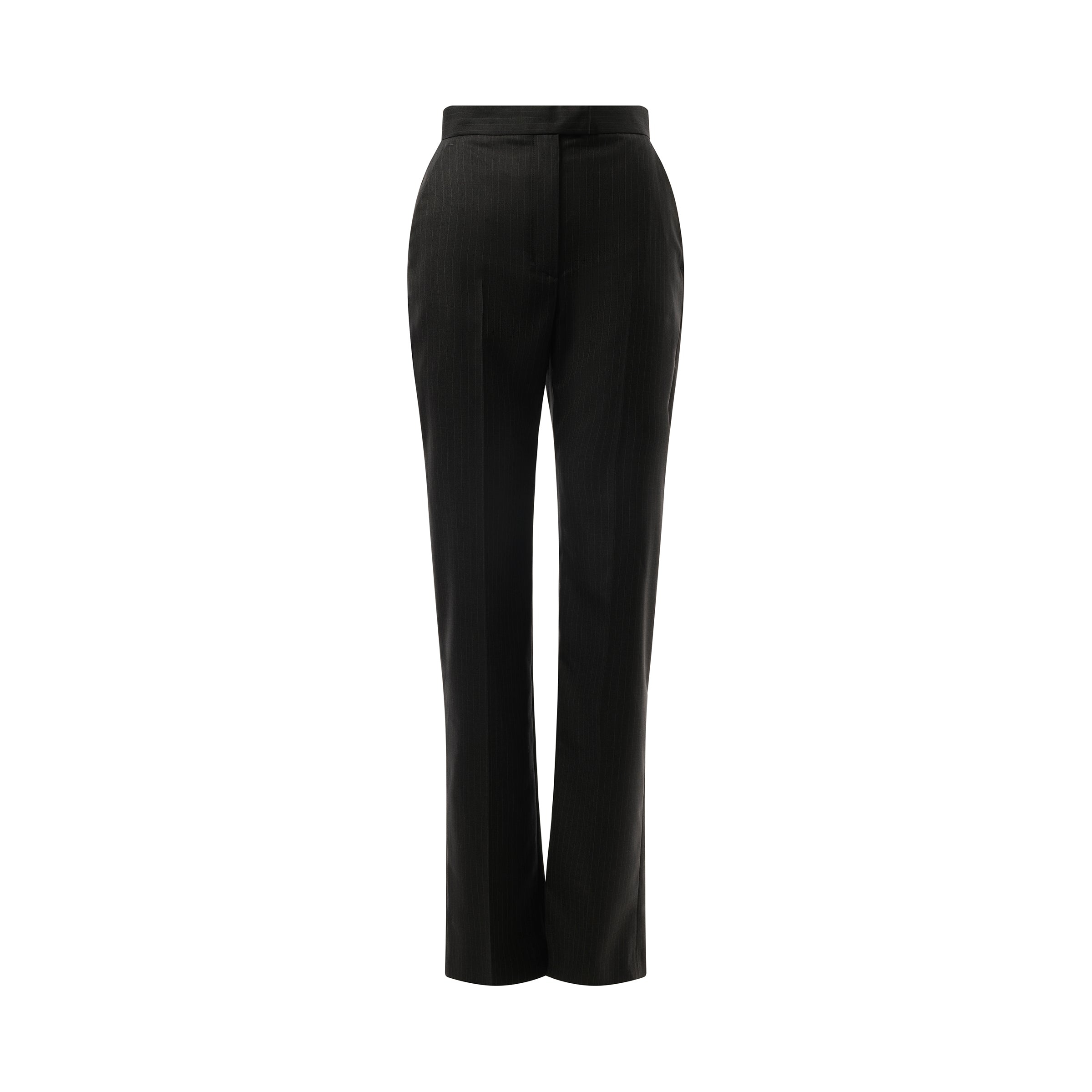 Straight Leg Trousers in Grey - 2