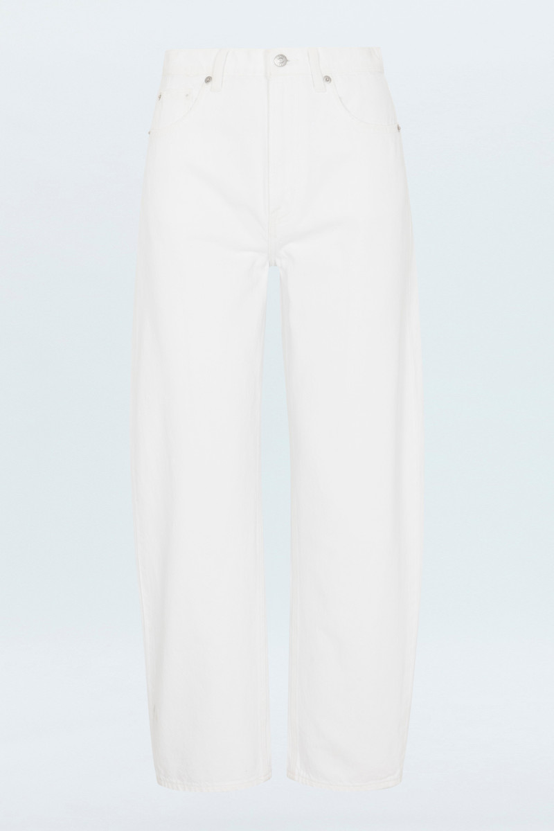 WES HIGH RISE BARREL JEAN - VIVID WHITE 1