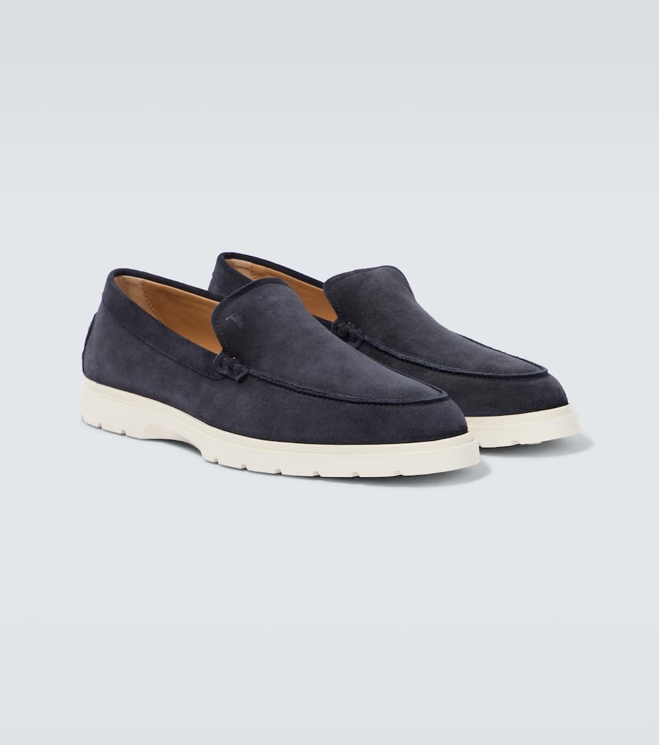 Slip-on suede loafers - 5