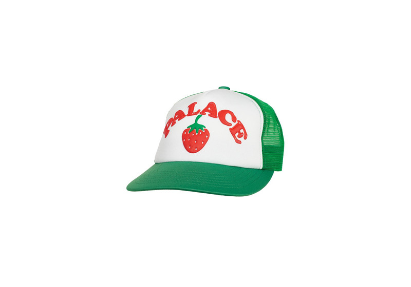 STRAWBERRY TRUCKER HAT GREEN - 1