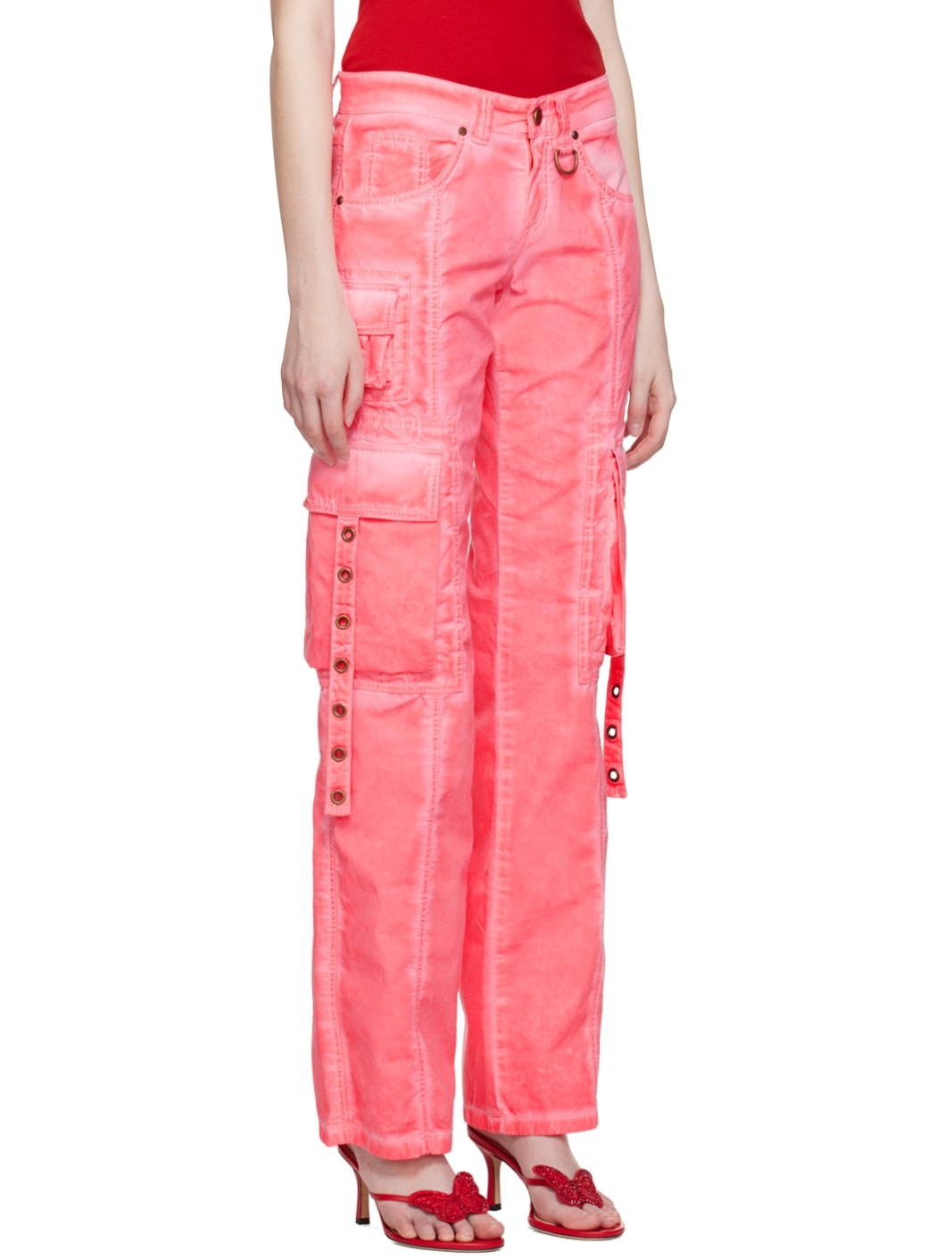 SSENSE Exclusive Pink Trousers - 4