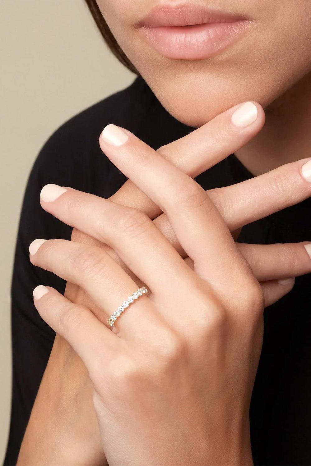 Sadie Eternity Band - White Gold - 3mm - 2