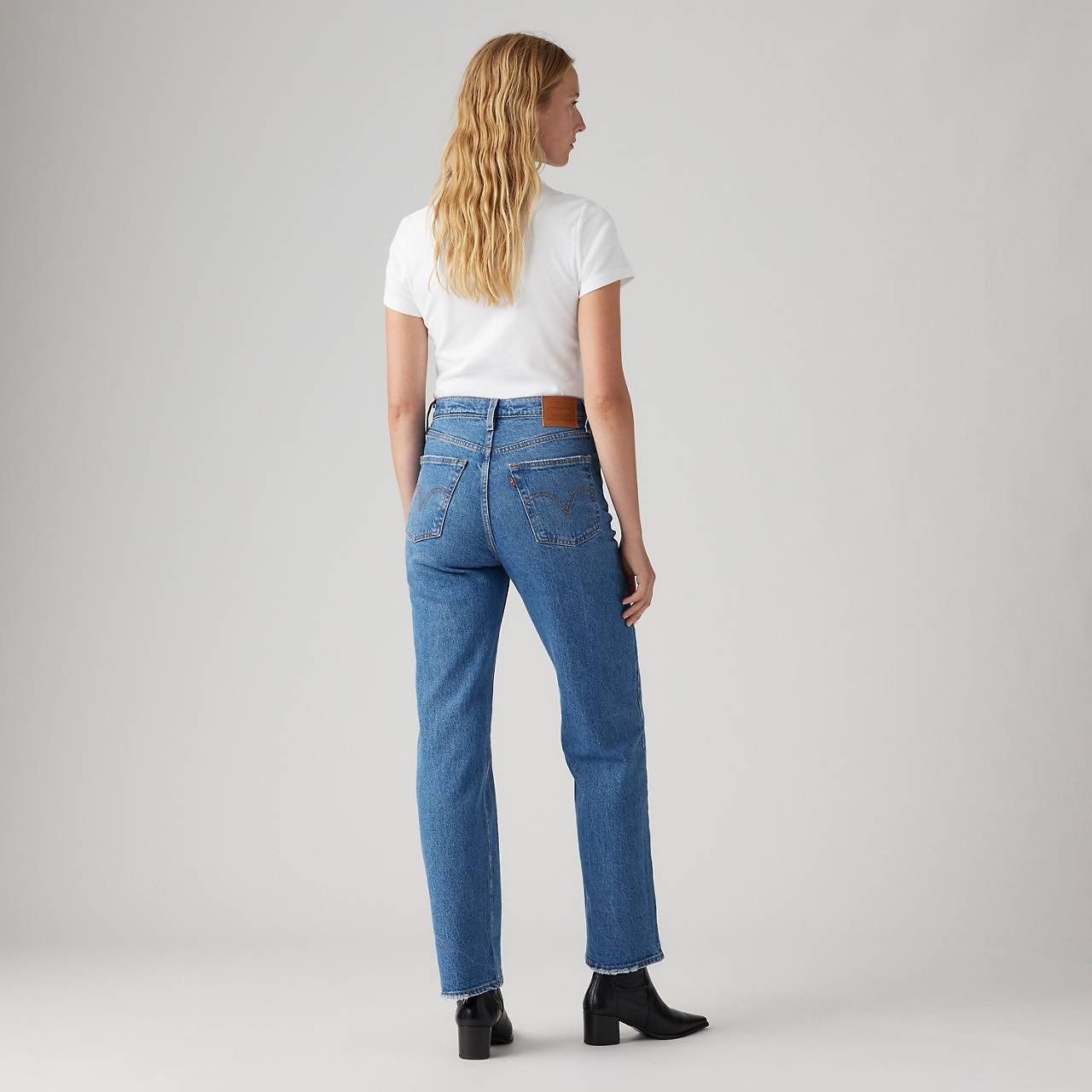 RIBCAGE STRAIGHT ANKLE WOMEN'S JEANS - 5