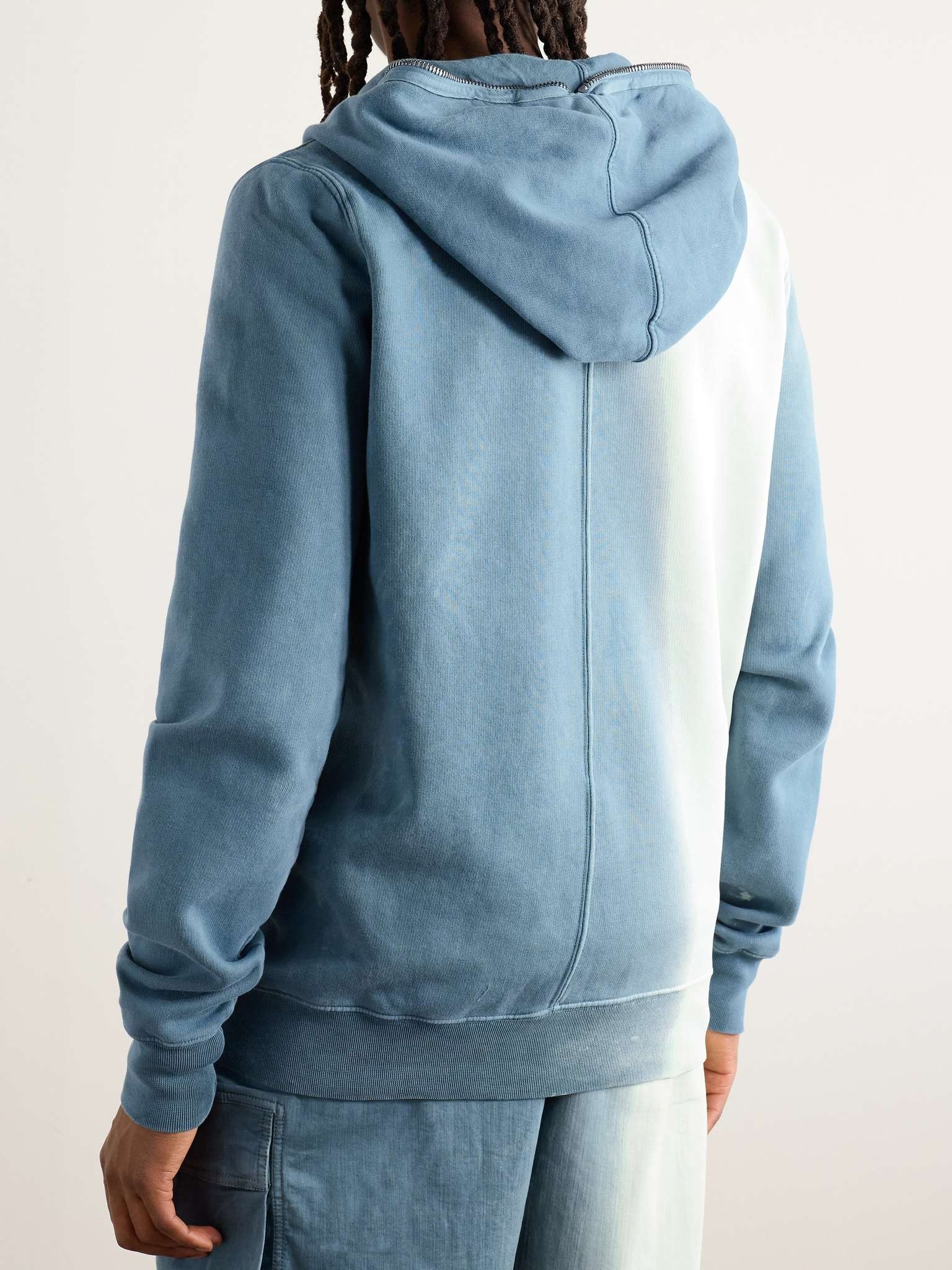 Dégradé Cotton-Jersey Zip-Up Hoodie - 4