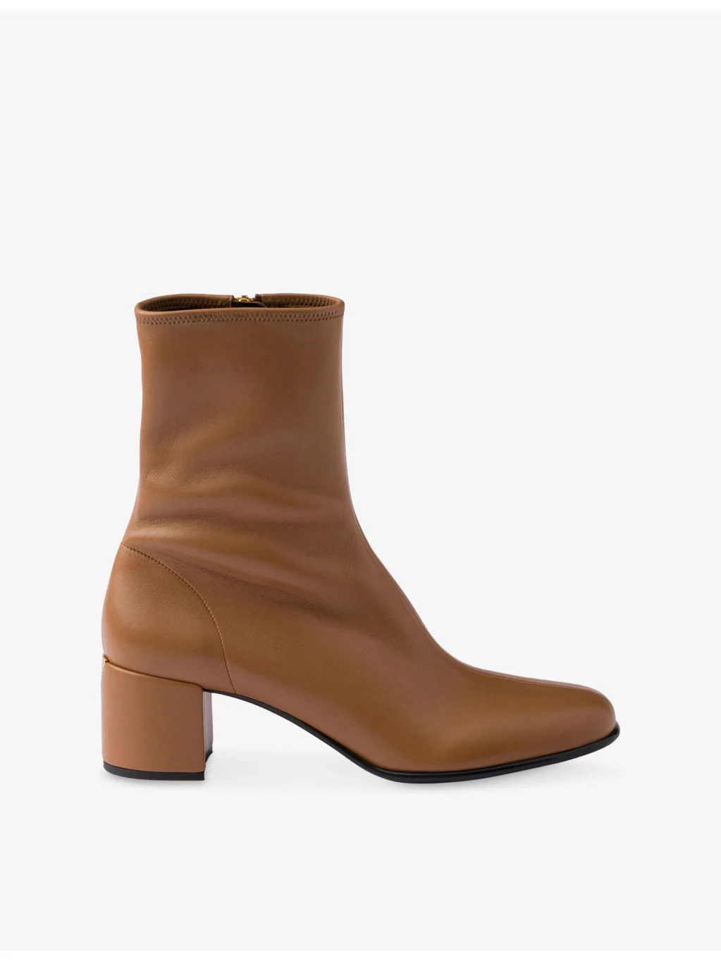 Stretch Nappa Leather Ankle Boots - 1