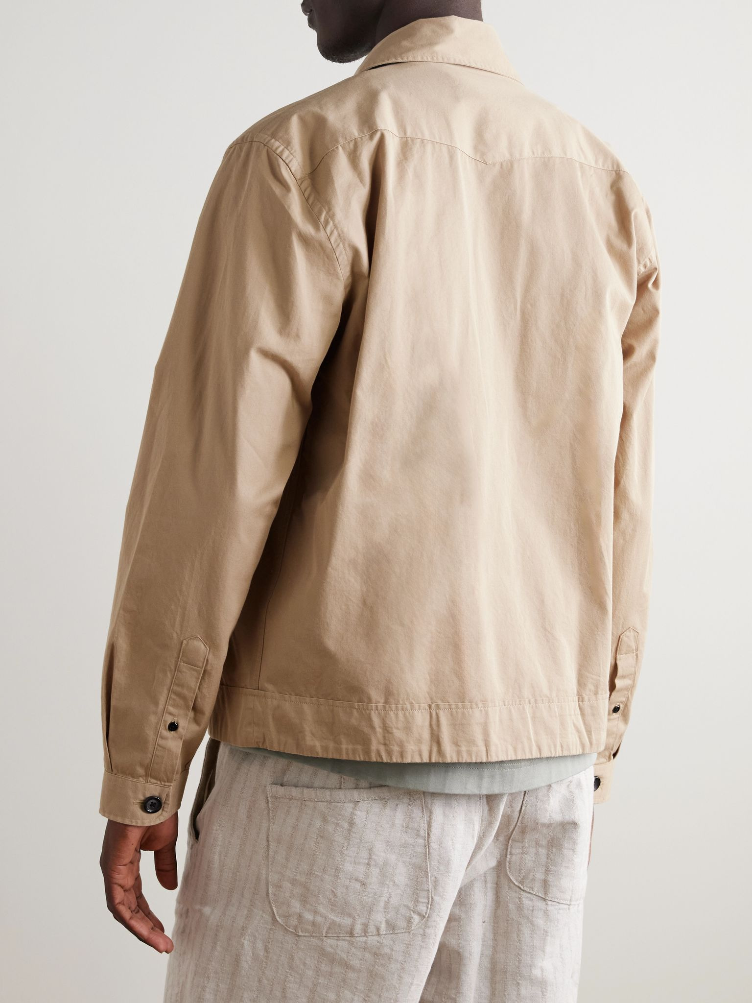 Witley Cotton-Twill Shirt Jacket Beige - 3