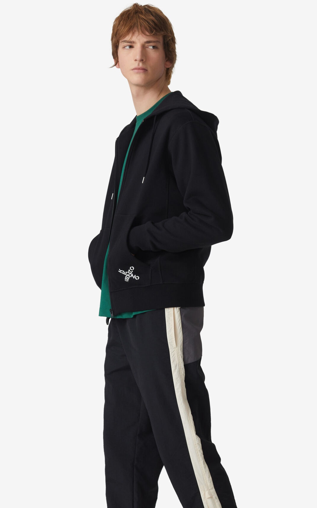 KENZO Sport 'Little X' zipped hoodie sweatshirt - 4