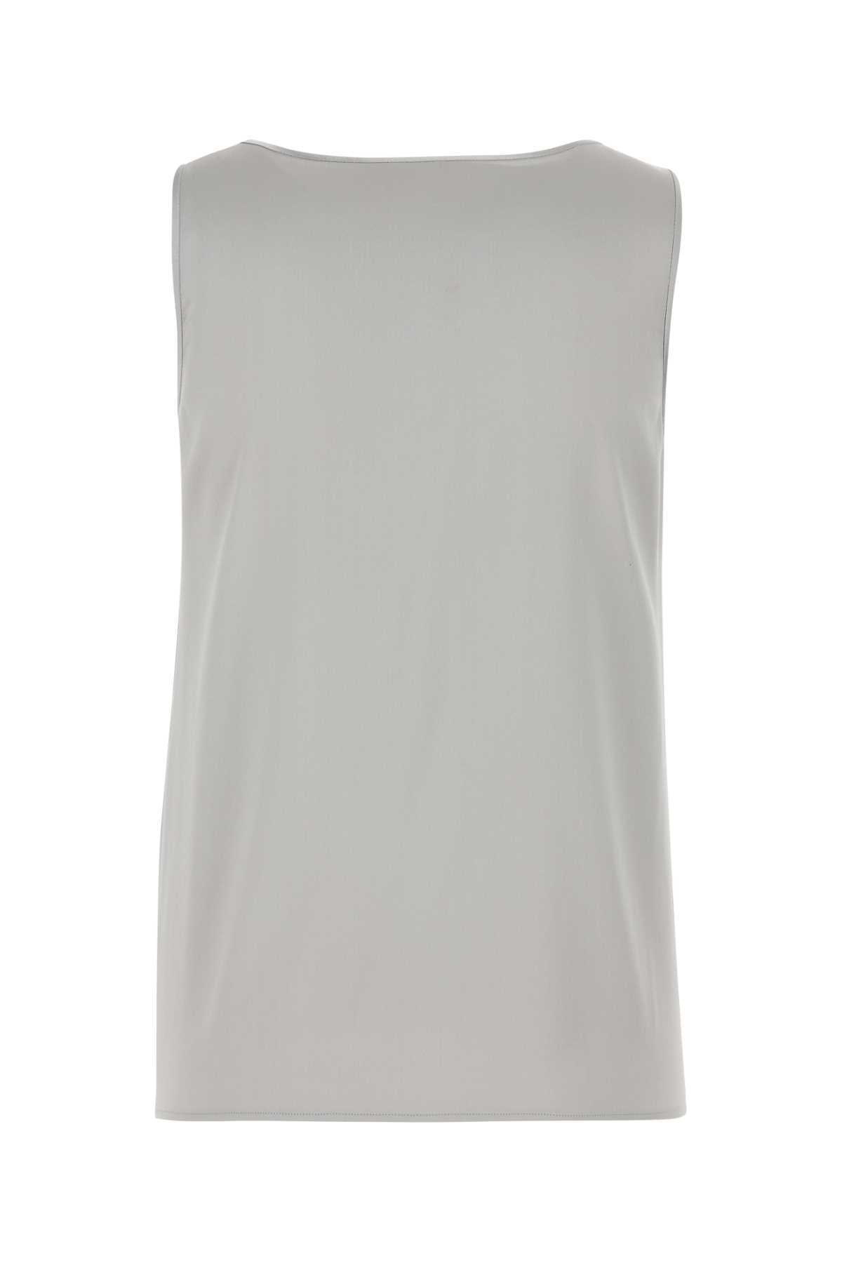 Dolce & Gabbana Women Grey Stretch Satin Tank Top - 2