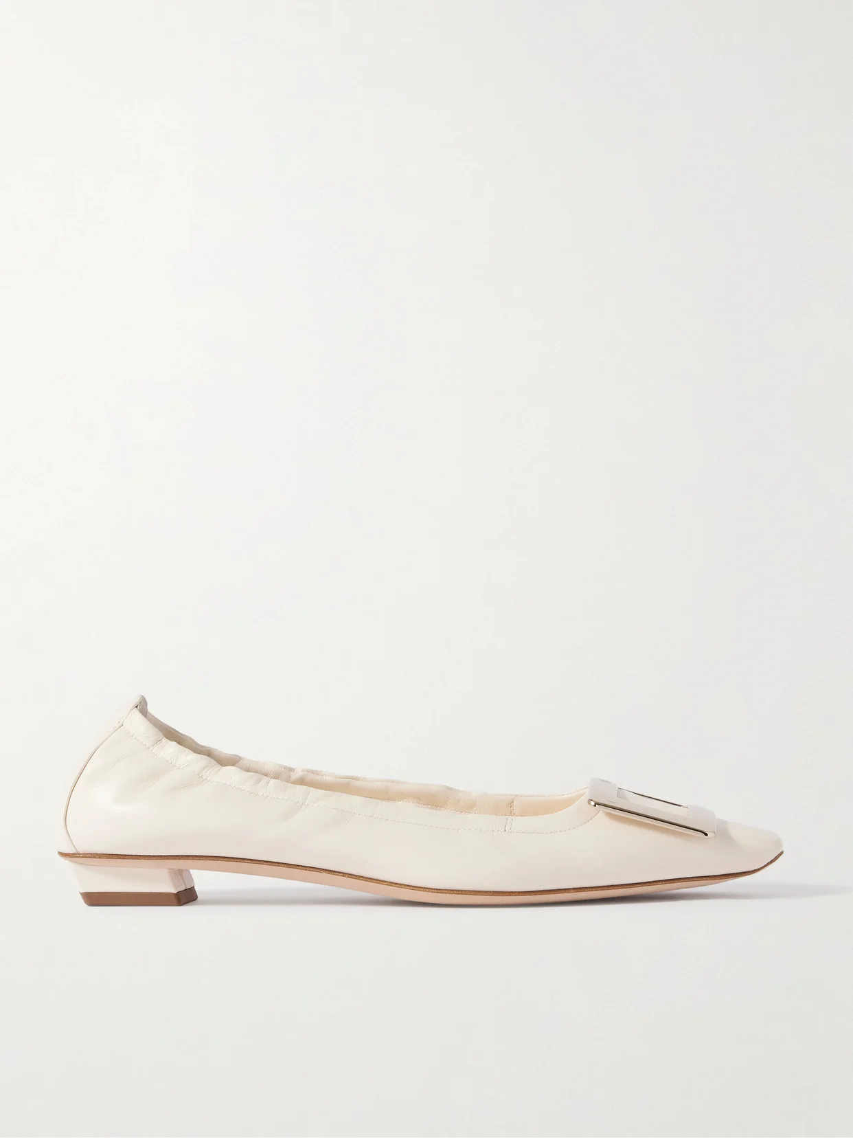 Belle Vivier Embellished Patent-leather Ballet Flats - 1