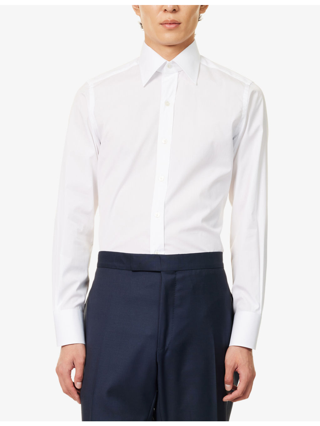 Slim-Fit Long-Sleeves Cotton-Poplin Shirt - 3