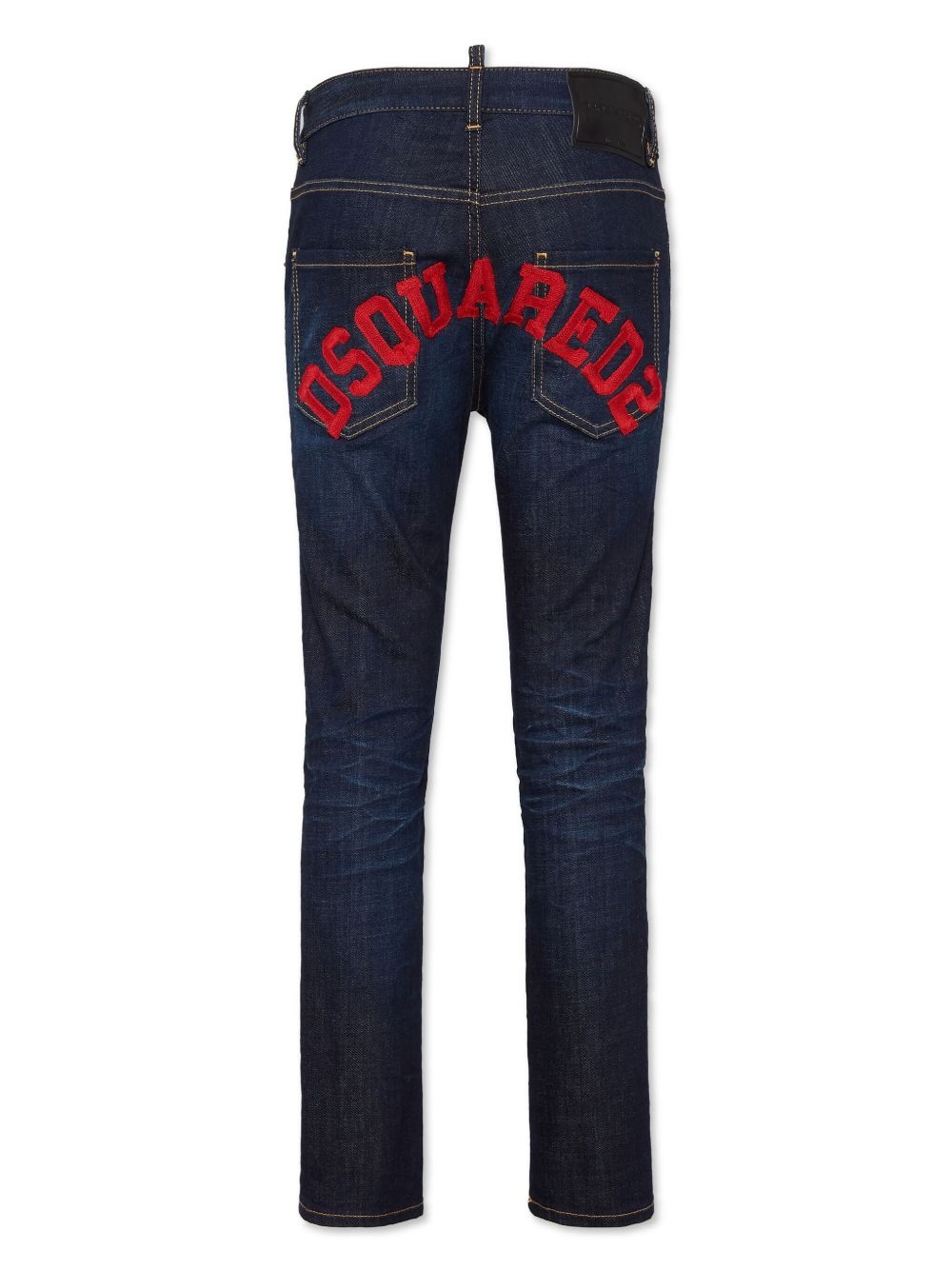 logo-embroidered skinny jeans - 2