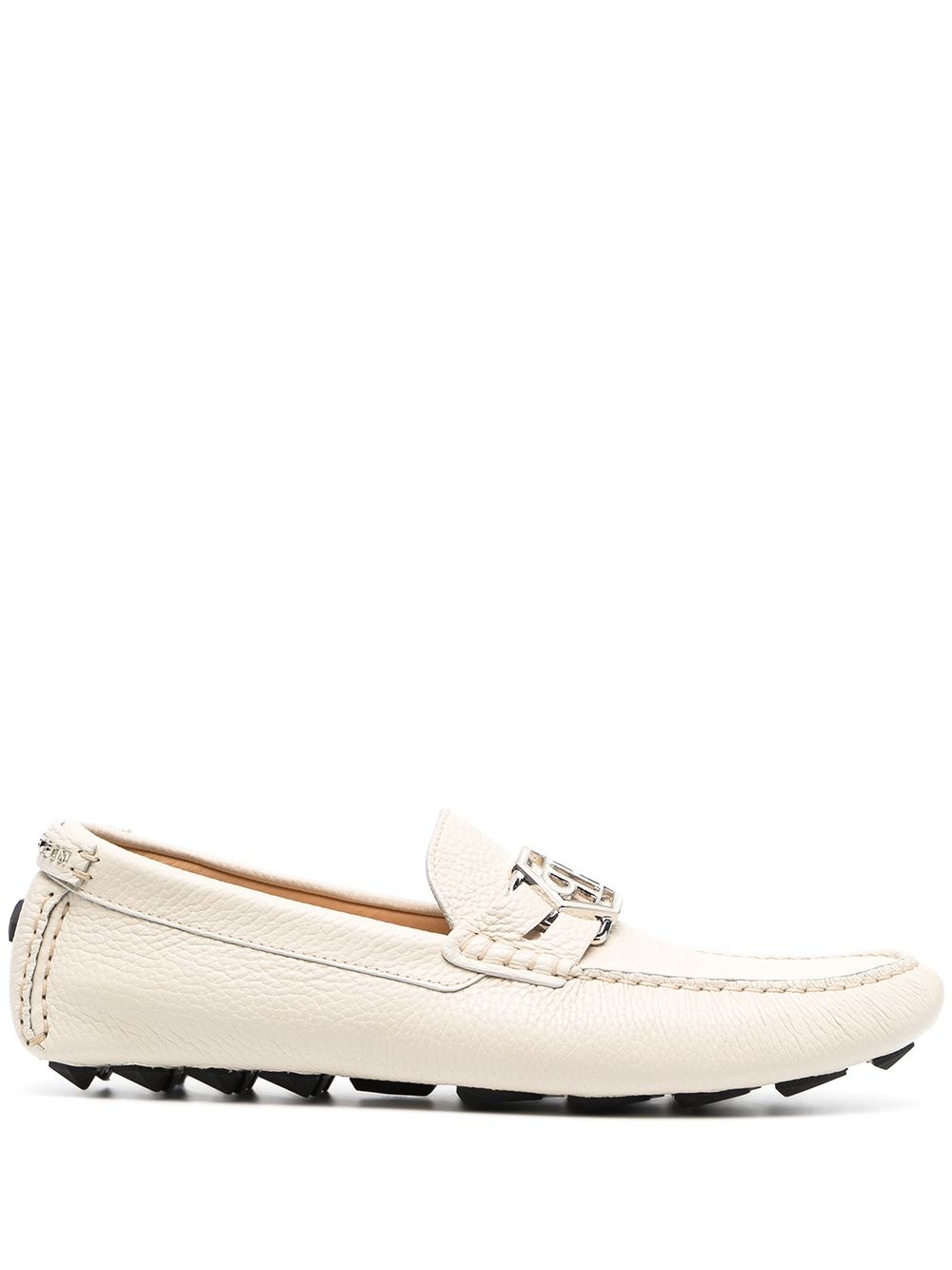 mocassin hexagonal leather loafers - 1