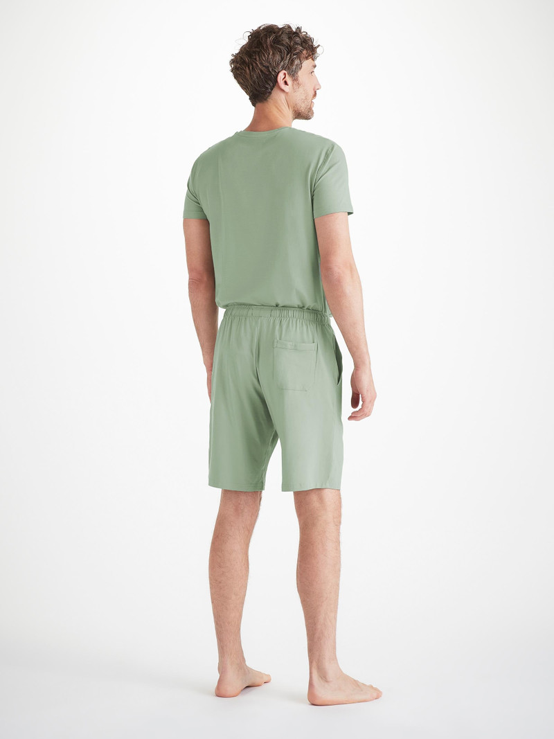 Men's Lounge Shorts Basel Micro Modal Stretch Eucalyptus 4