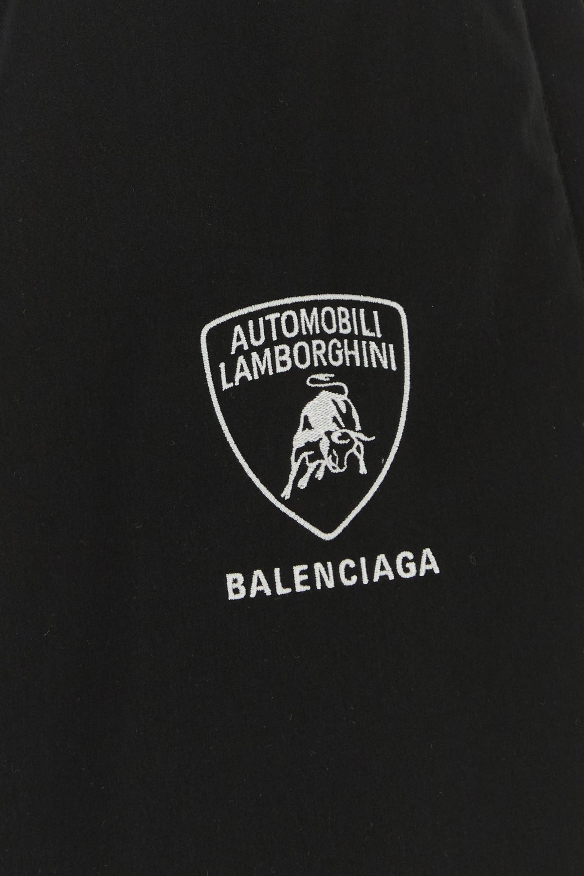 Black tech fabric Balenciaga X Automobili Lamborghini wide-leg pant - 5