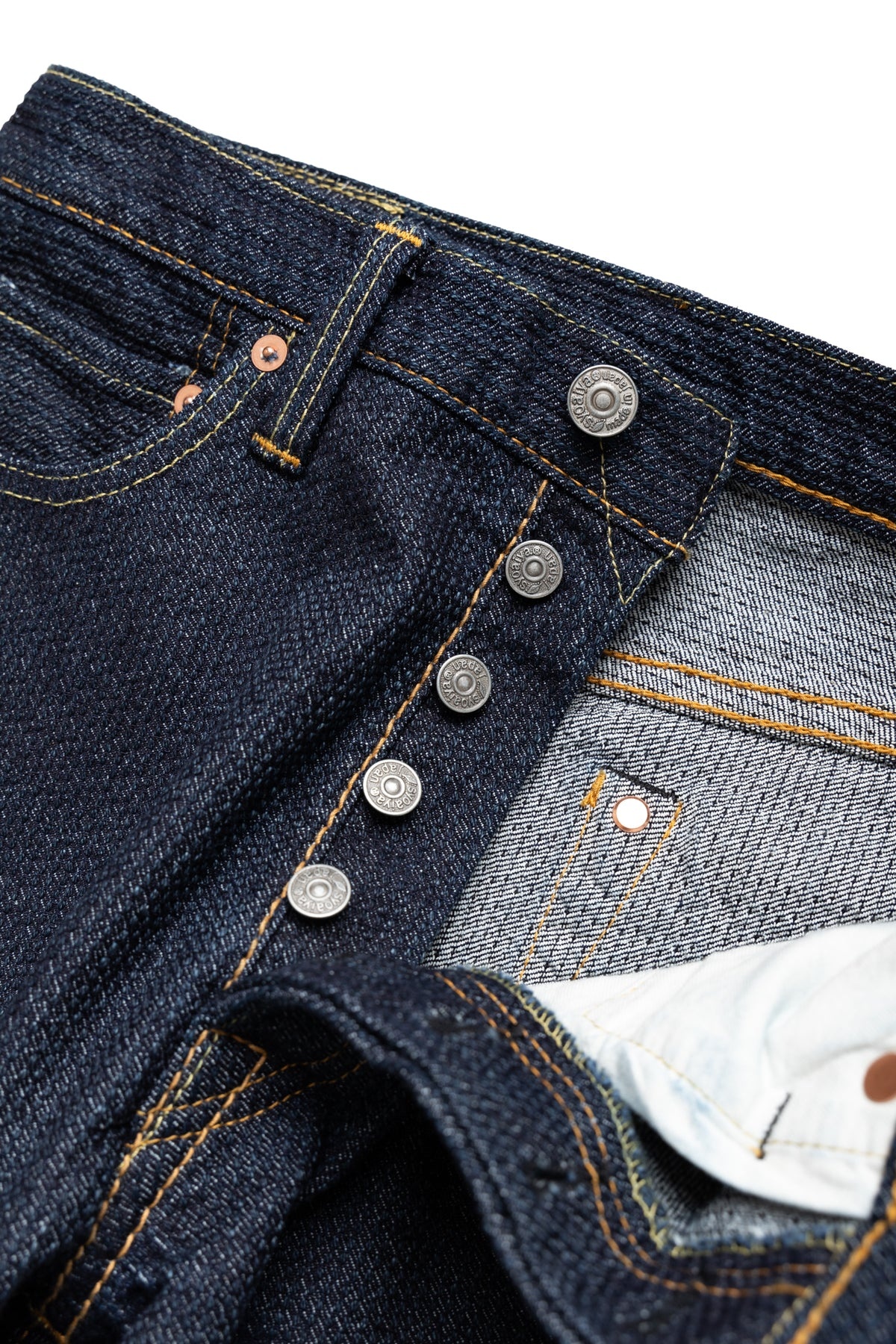 1170-2-ID Sashiko 5P Pants Relax Tapered - Indigo x Indigo - 10