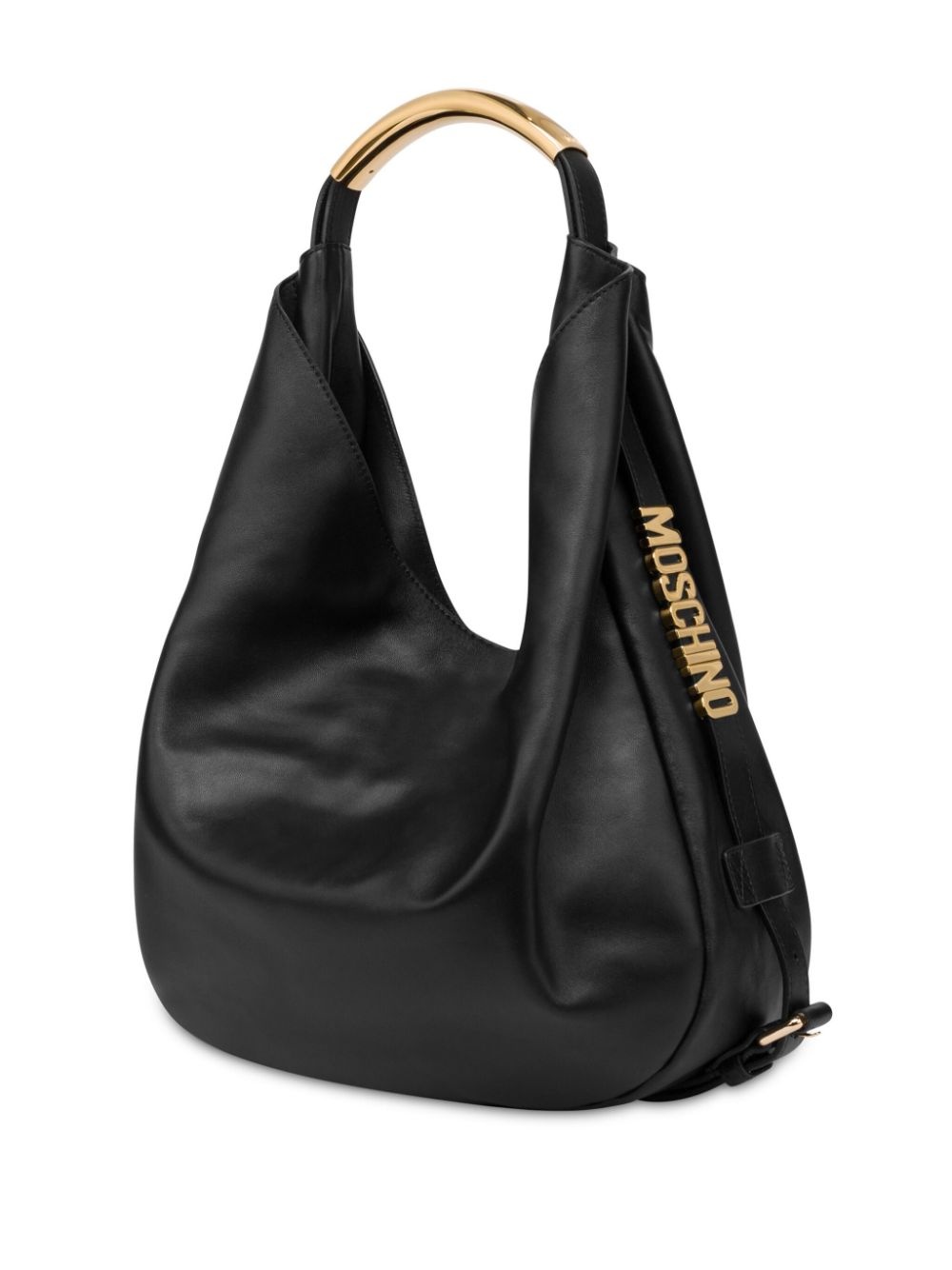 slouchy leather shoulder bag - 2