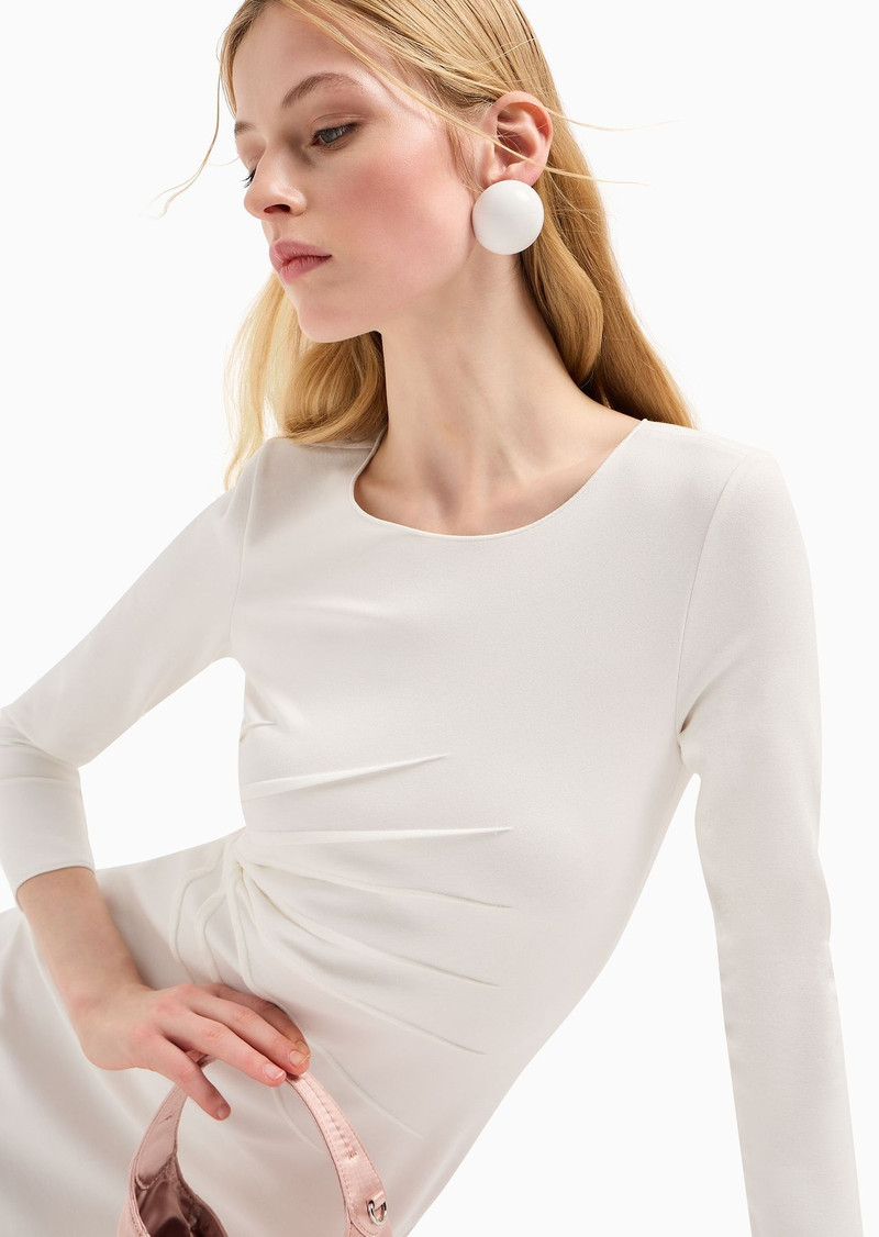 Milano-stitch fabric midi tube dress 5