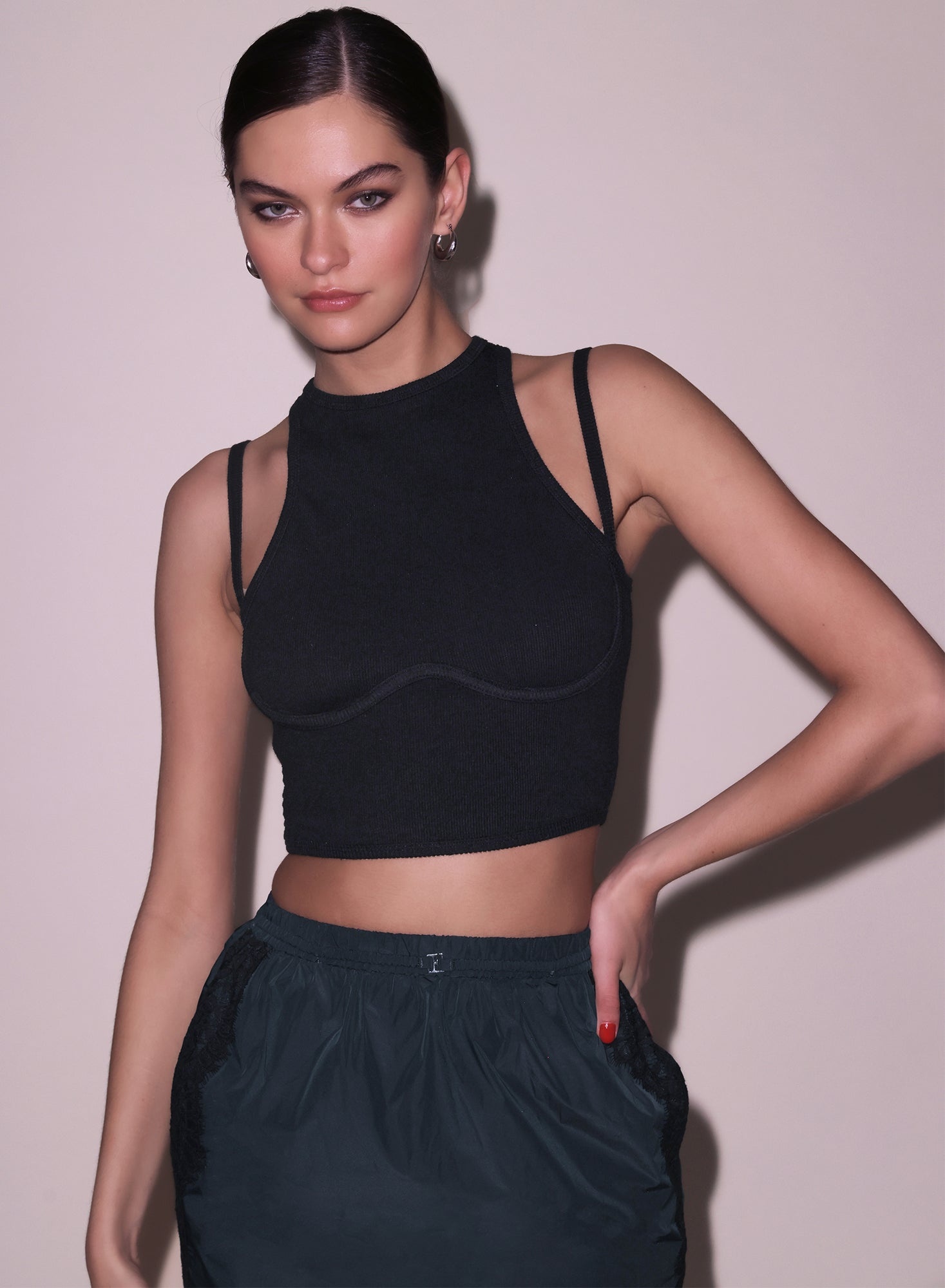 Strappy Ribbed Tank - 5