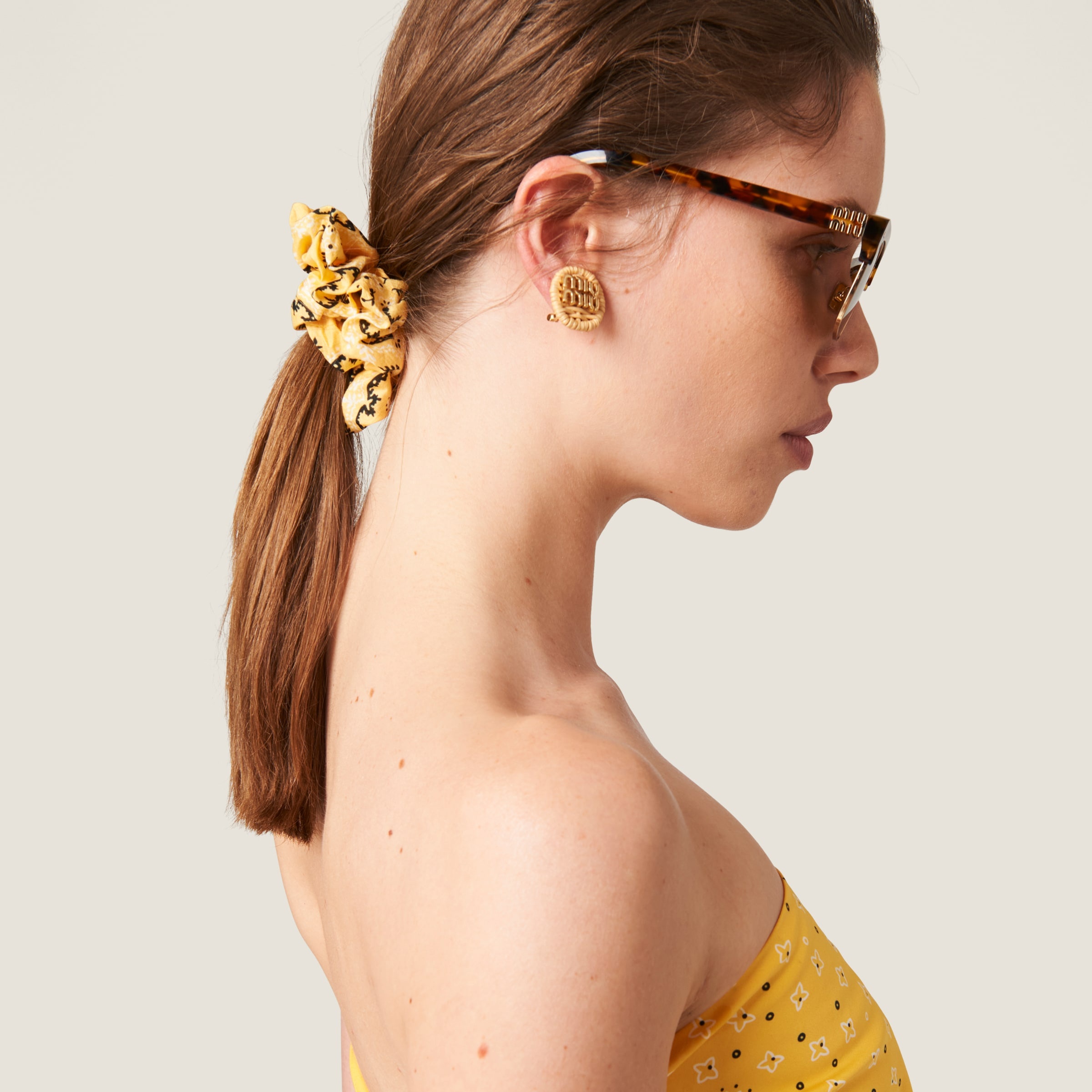 Cotton poplin scrunchie - 4