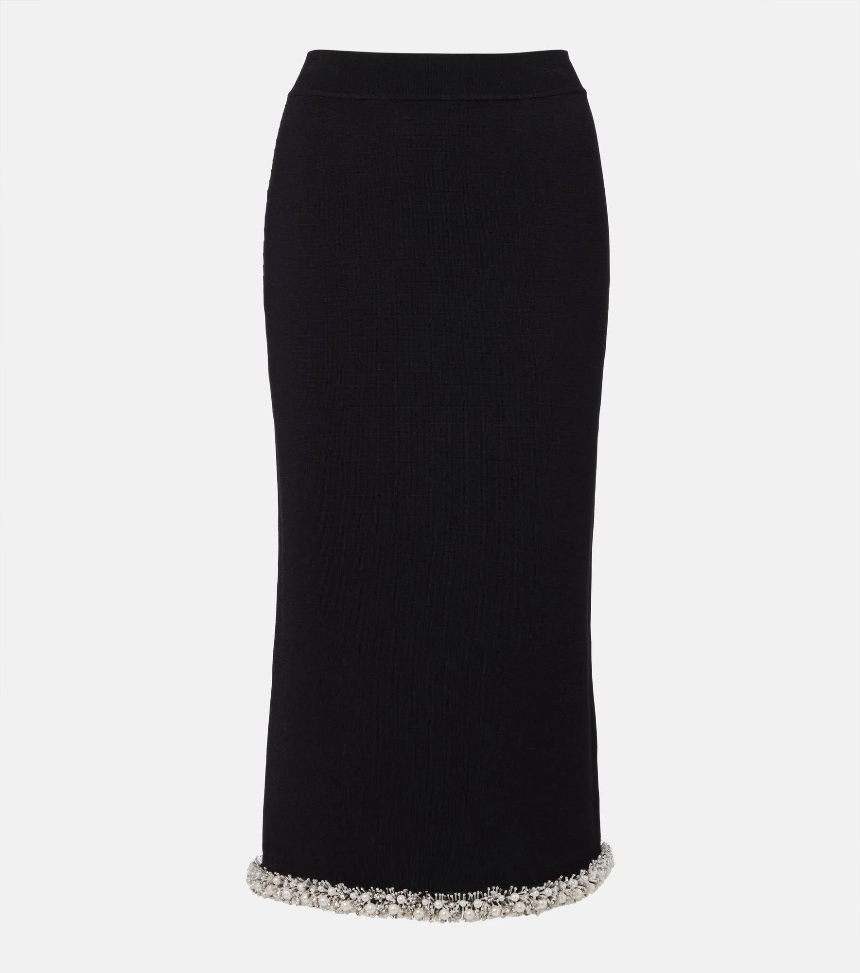Idina embellished knitted pencil skirt - 1