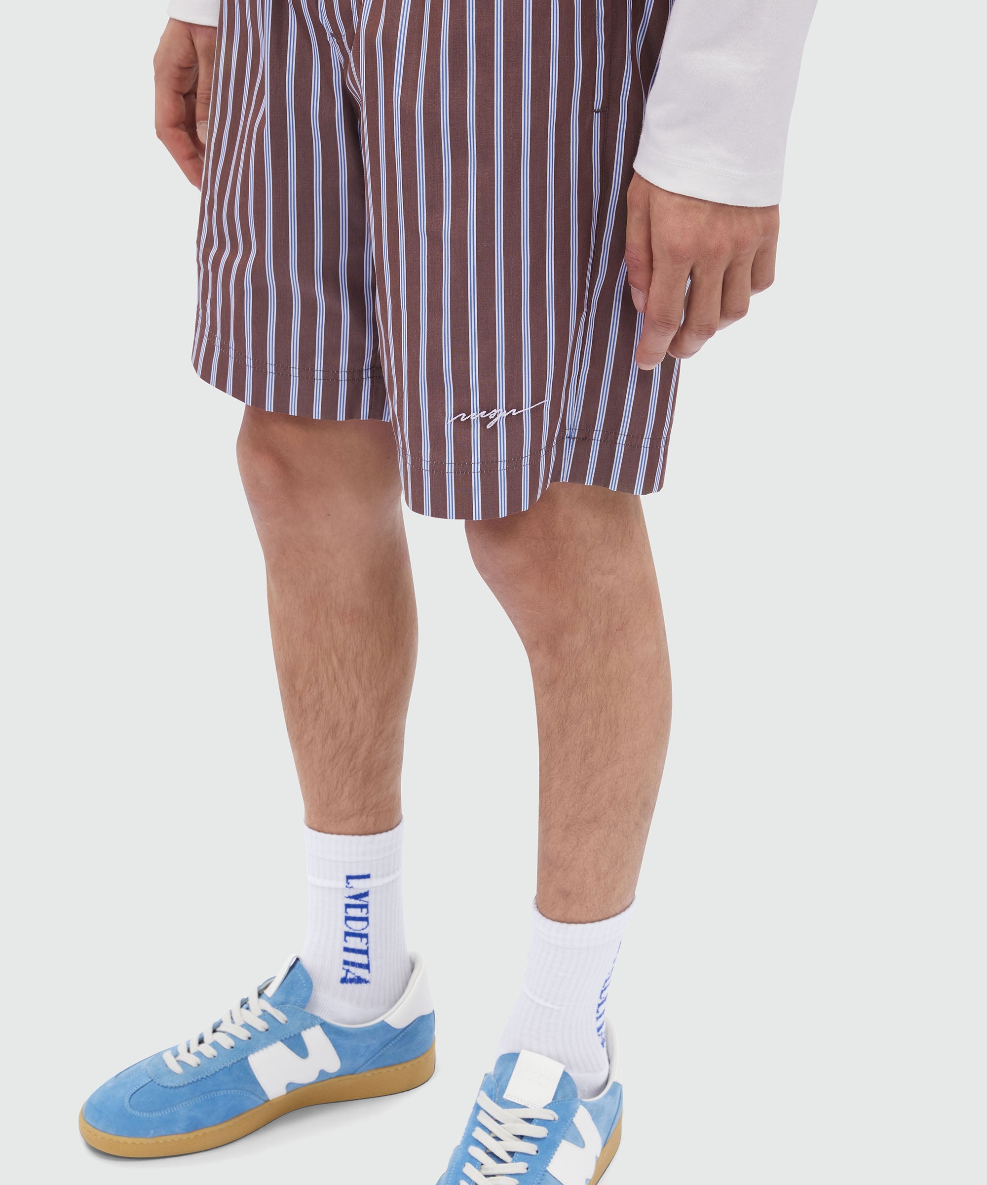Bermuda shorts in pinstripe poplin - 5