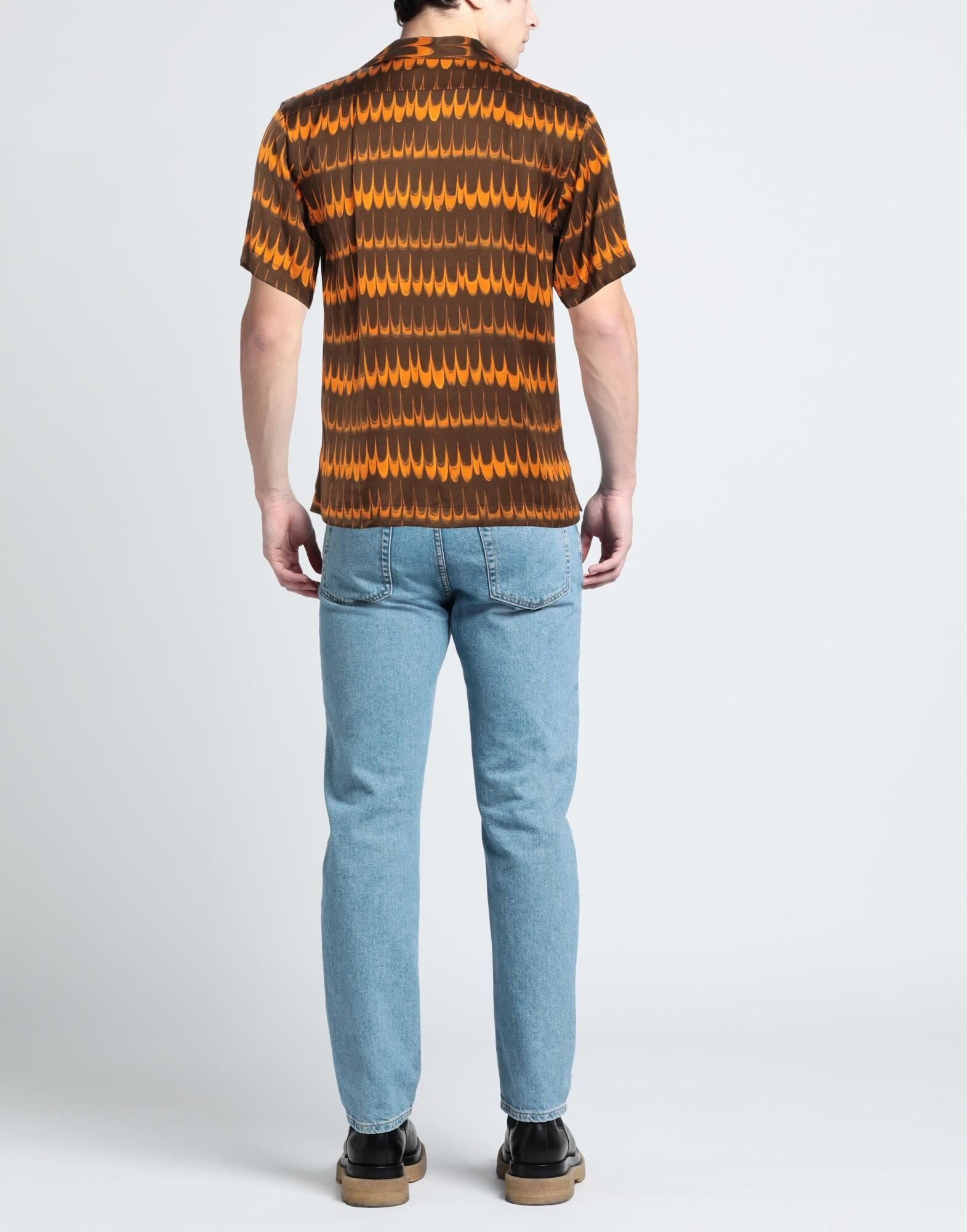 Dark brown Men's Patterned Shirt - 3