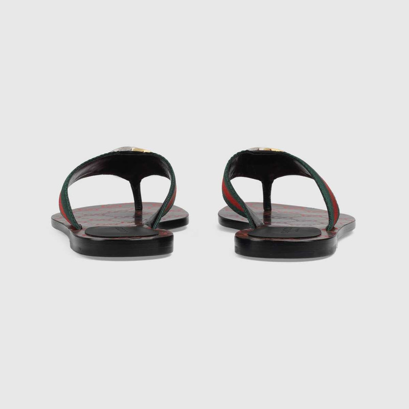 GUCCI GG thong Web sandal outlook