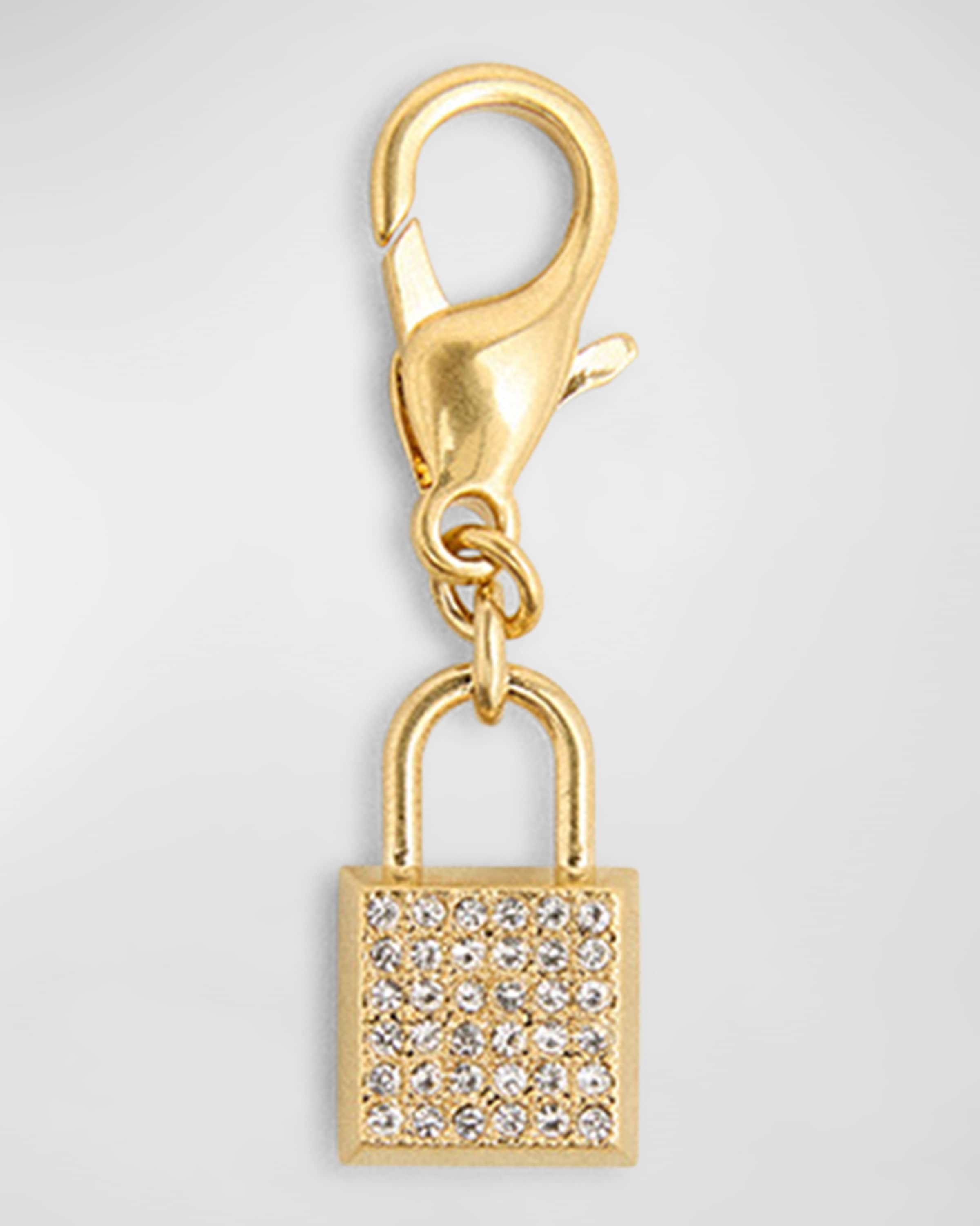 Crystal Padlock Charm - 1