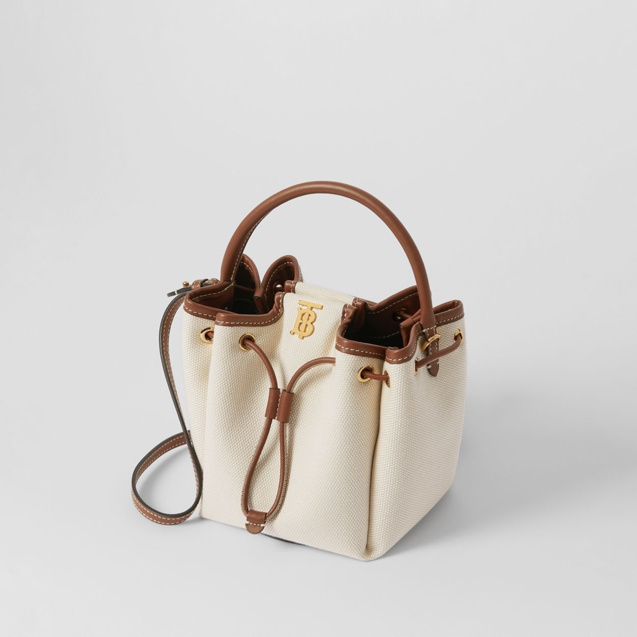 Monogram Motif Canvas and Leather Bucket Bag - 4