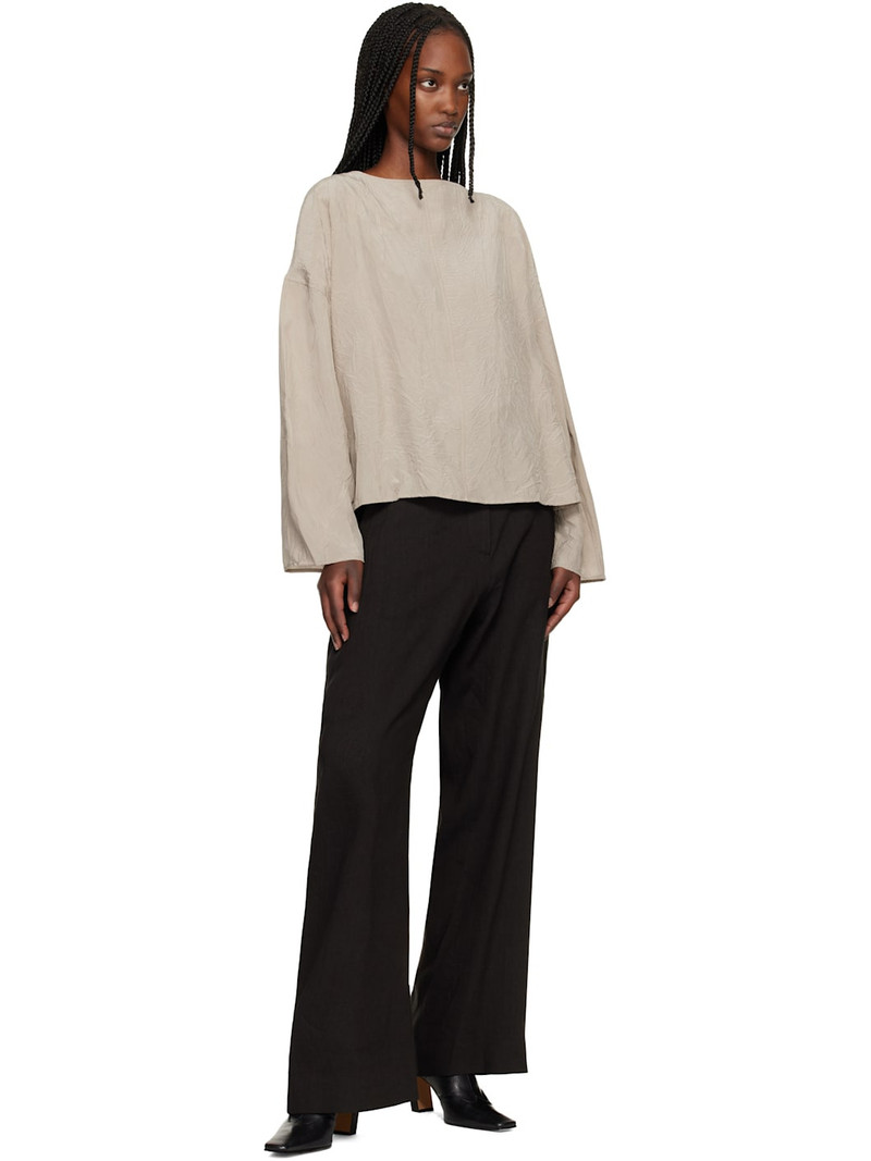 Studio Nicholson Brown Chatto Trousers outlook